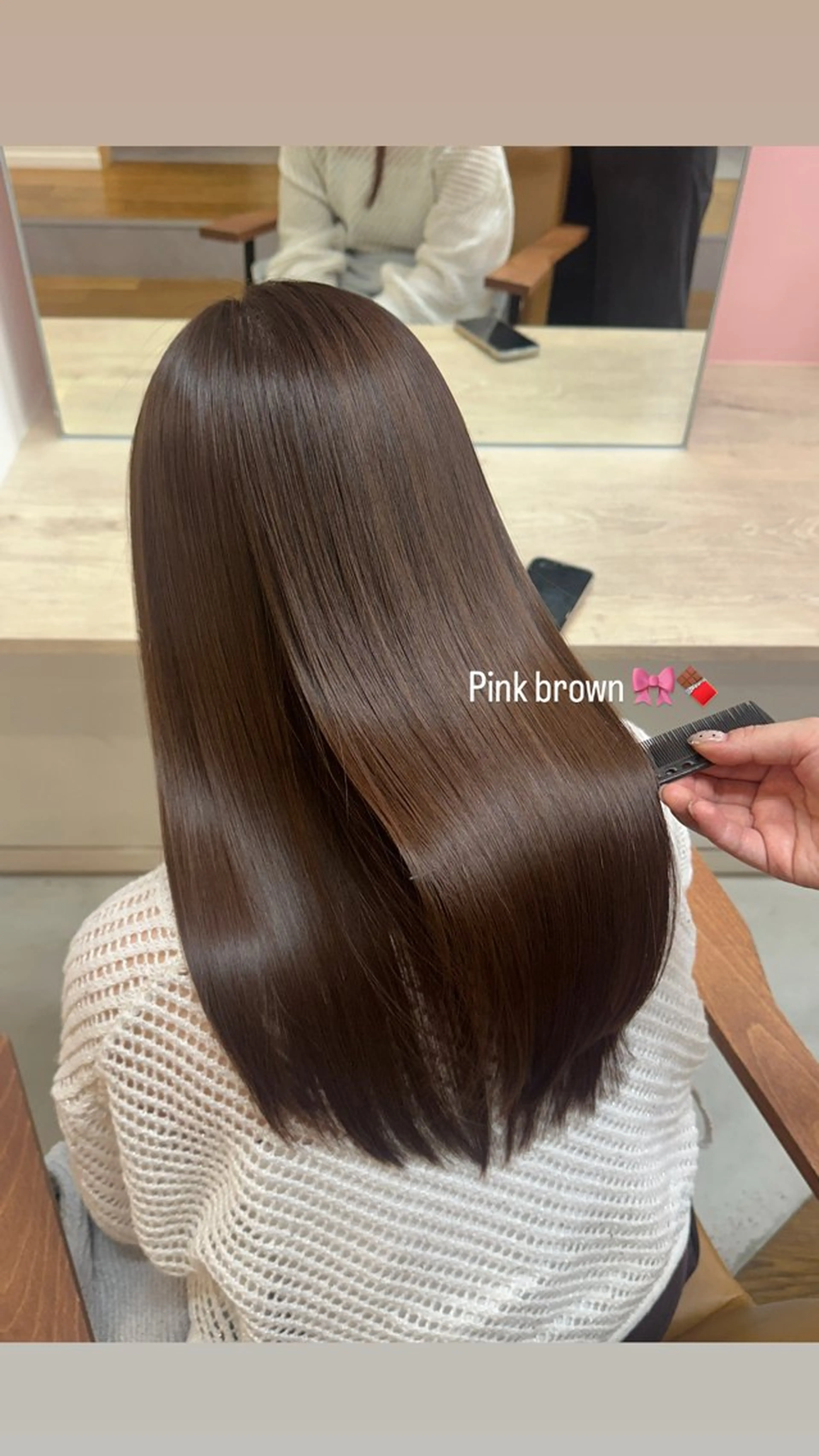 ロング カラー ピンクカラー アオイ〻 大宮美容室のヘアスタイル