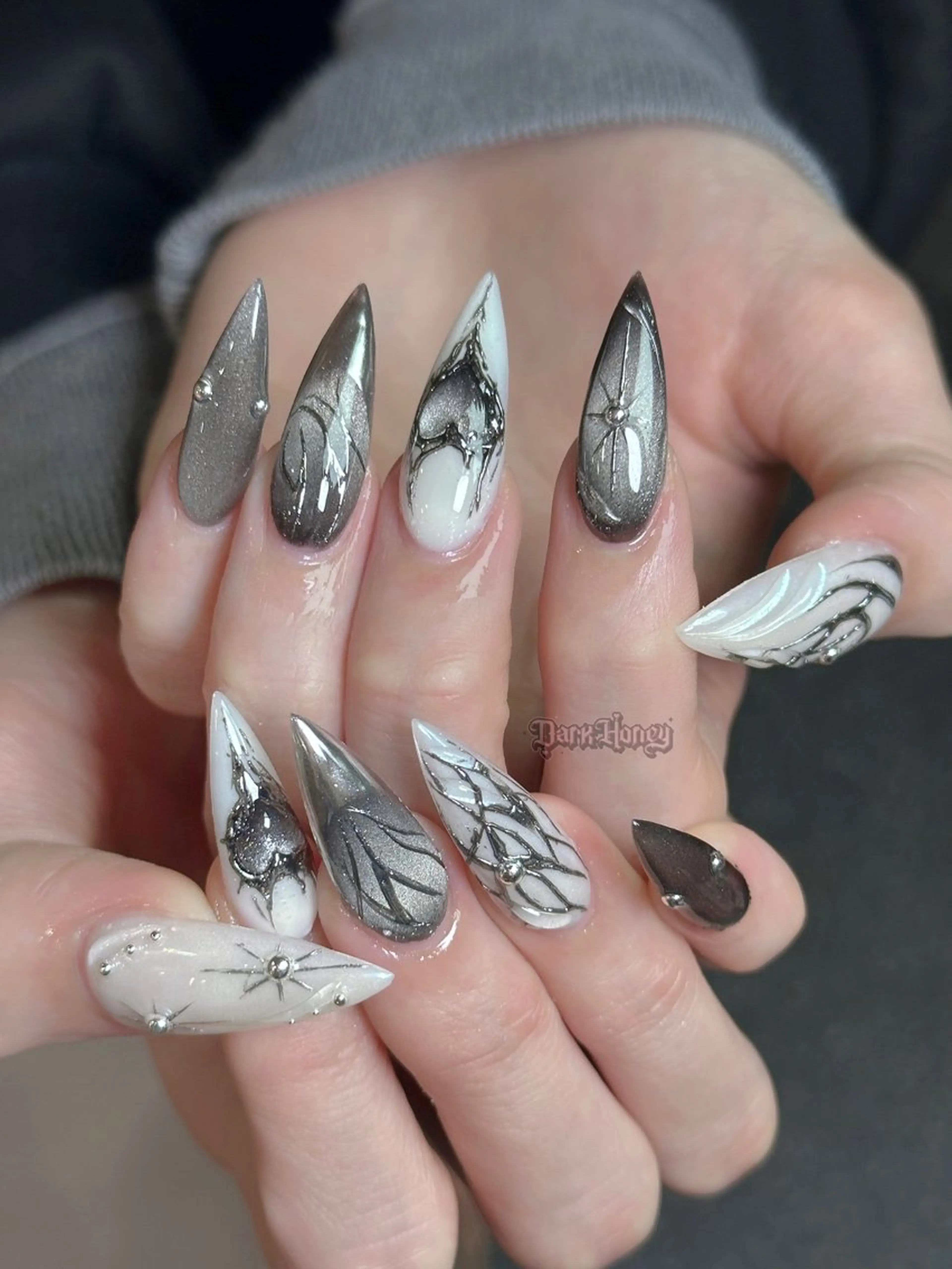 チップ長さ出し✨スーパーロング🎀210min スーパー派手アートコース💅（海外風、個性派¥18700～の写真