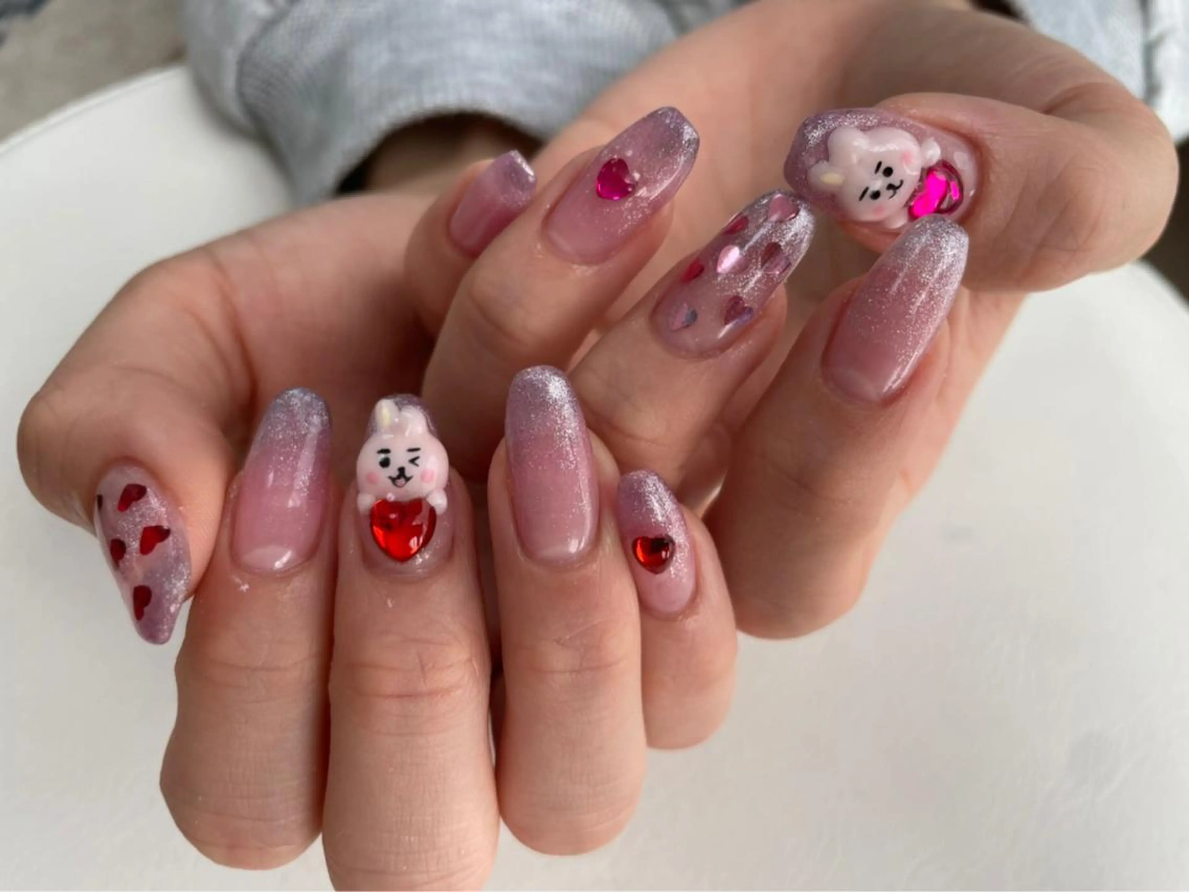 ネイル ハンドネイル Mana‪ ‪·͜· ❤︎‬のネイルデザイン