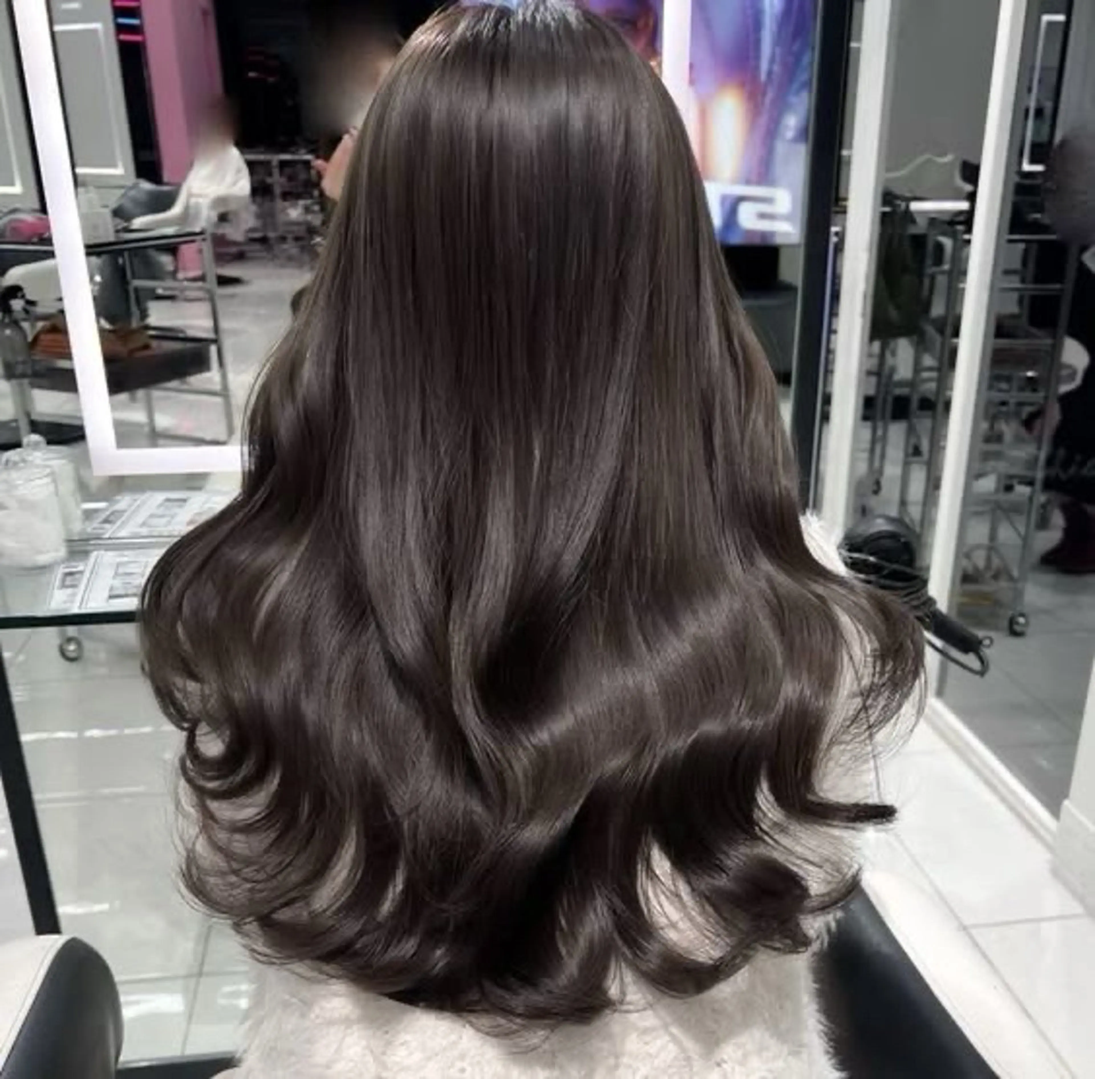 ロング カラー ヘアカラー D'na所属・ベージュ🤎/韓国風 ヘア🇰🇷/さくらのヘアスタイル