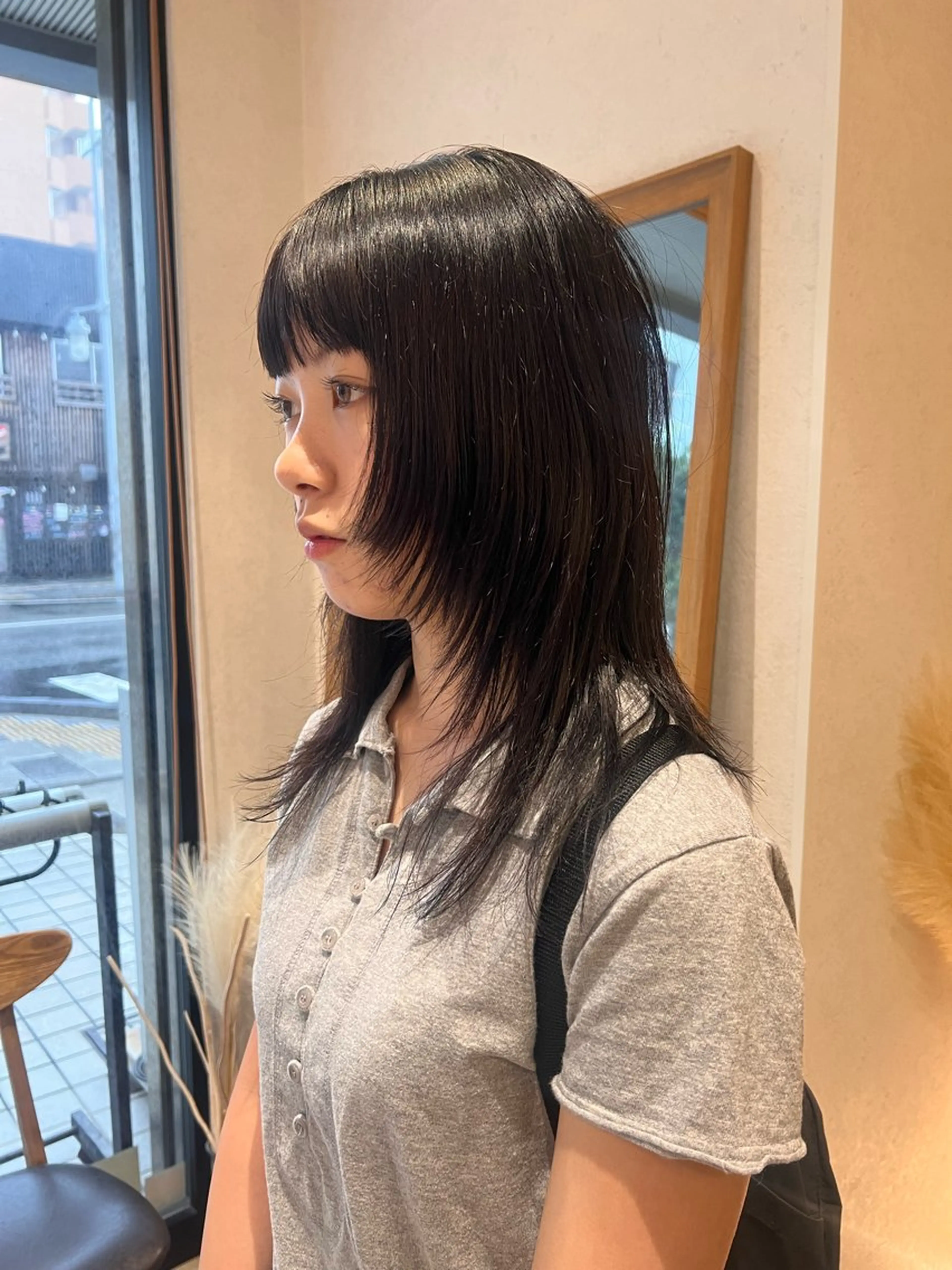 セミロング カット 🌼ブリーチなし カラー/ナナミ🌼のヘアスタイル