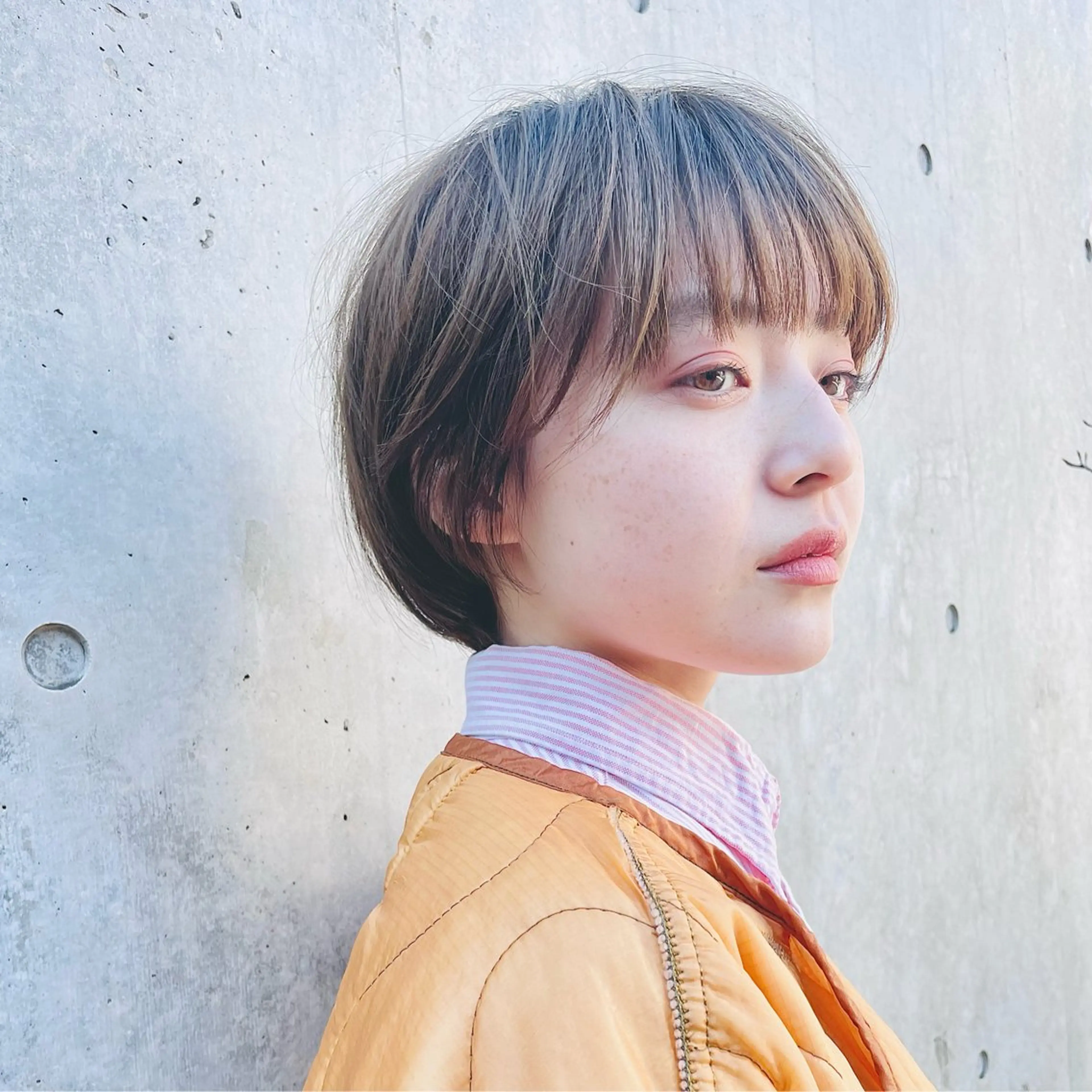 ショート カラー パーマ カット ヘアカラー トリートメント ショートボブ縮毛矯正 髪質改善のプロ山道潤のヘアスタイル