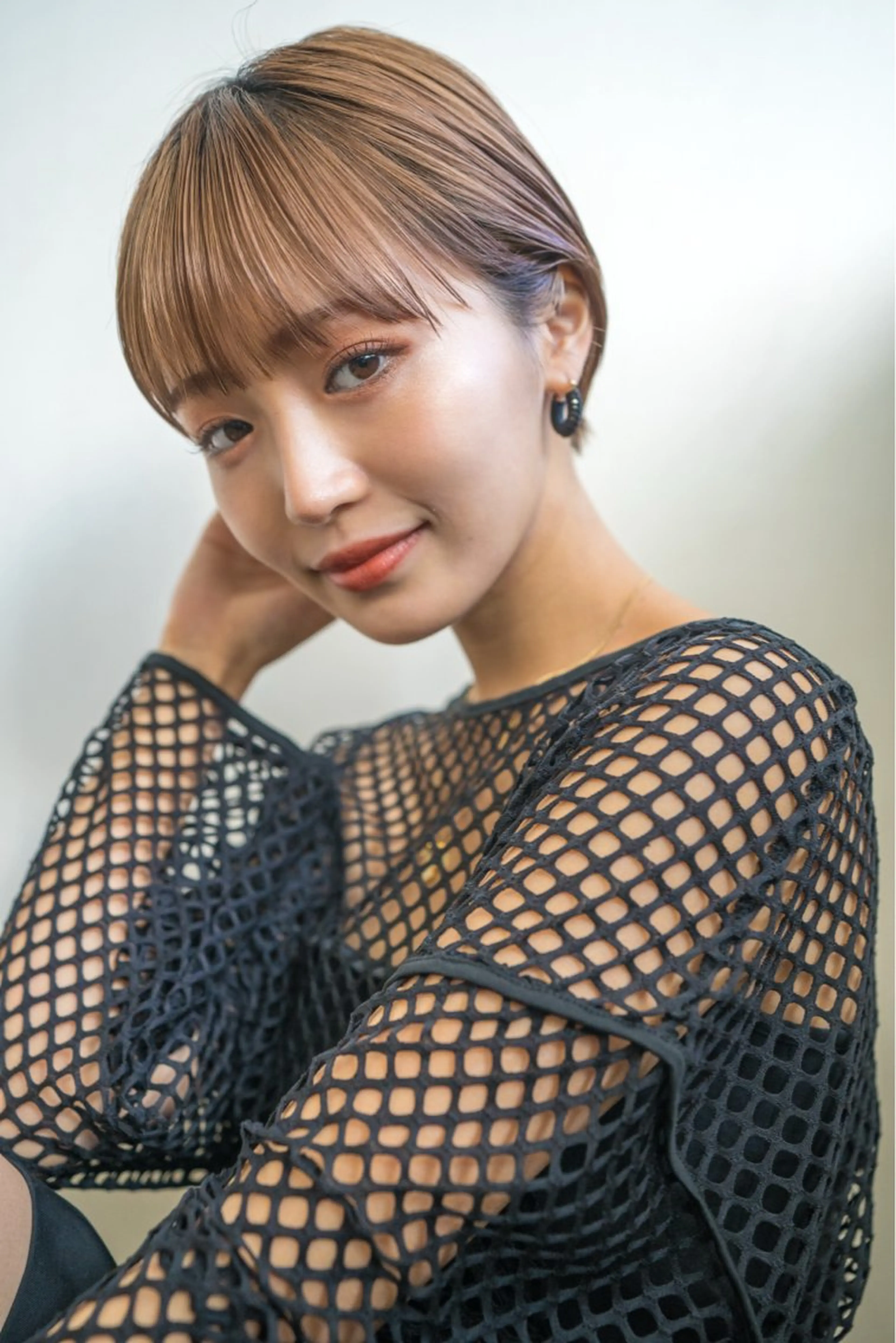 ショート カラー ボブ/レイヤー/透明 感カラー/dai🌿のヘアスタイル