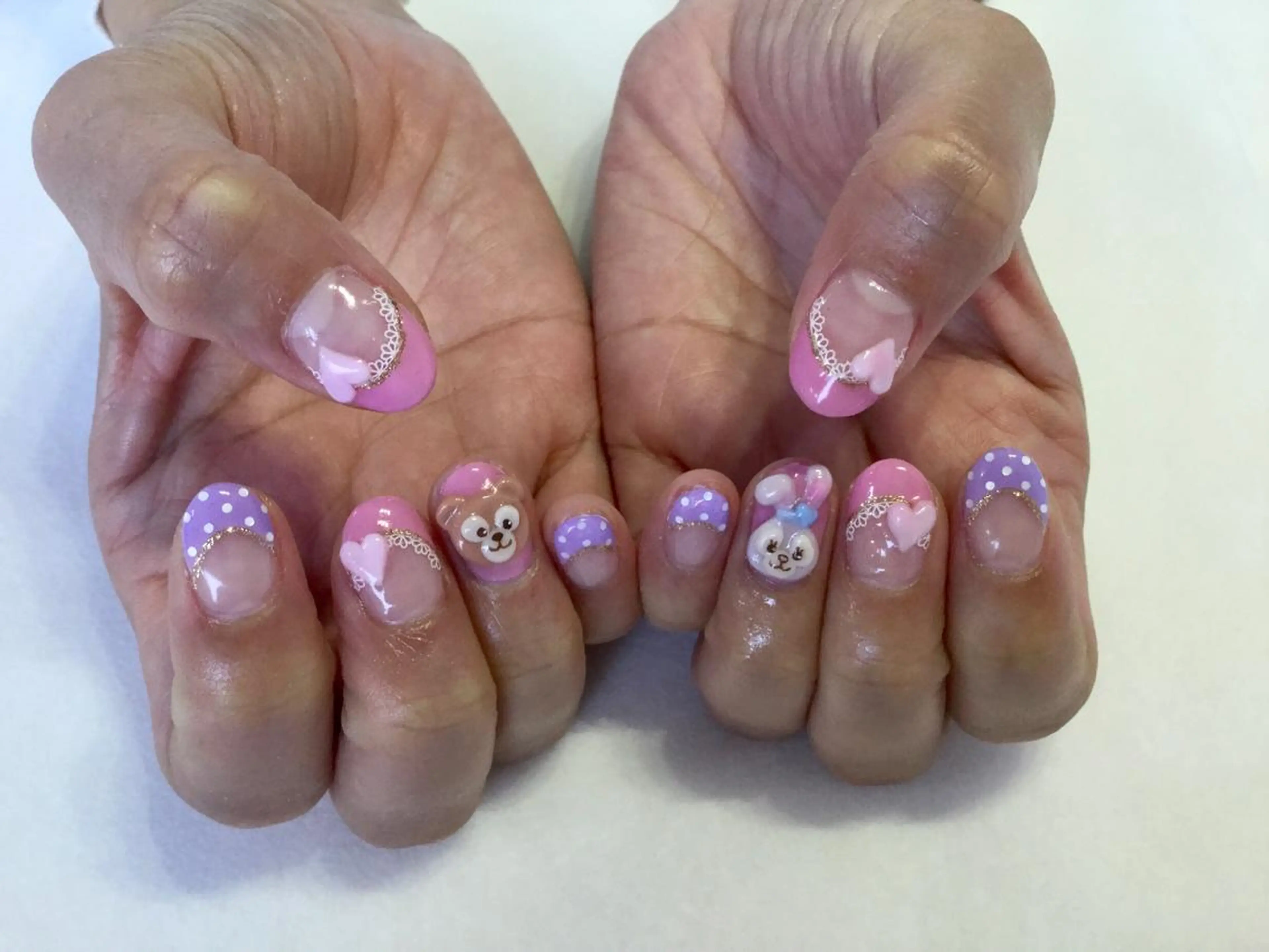 ネイル 💎🐰 saki. m 🐰💎のネイルデザイン