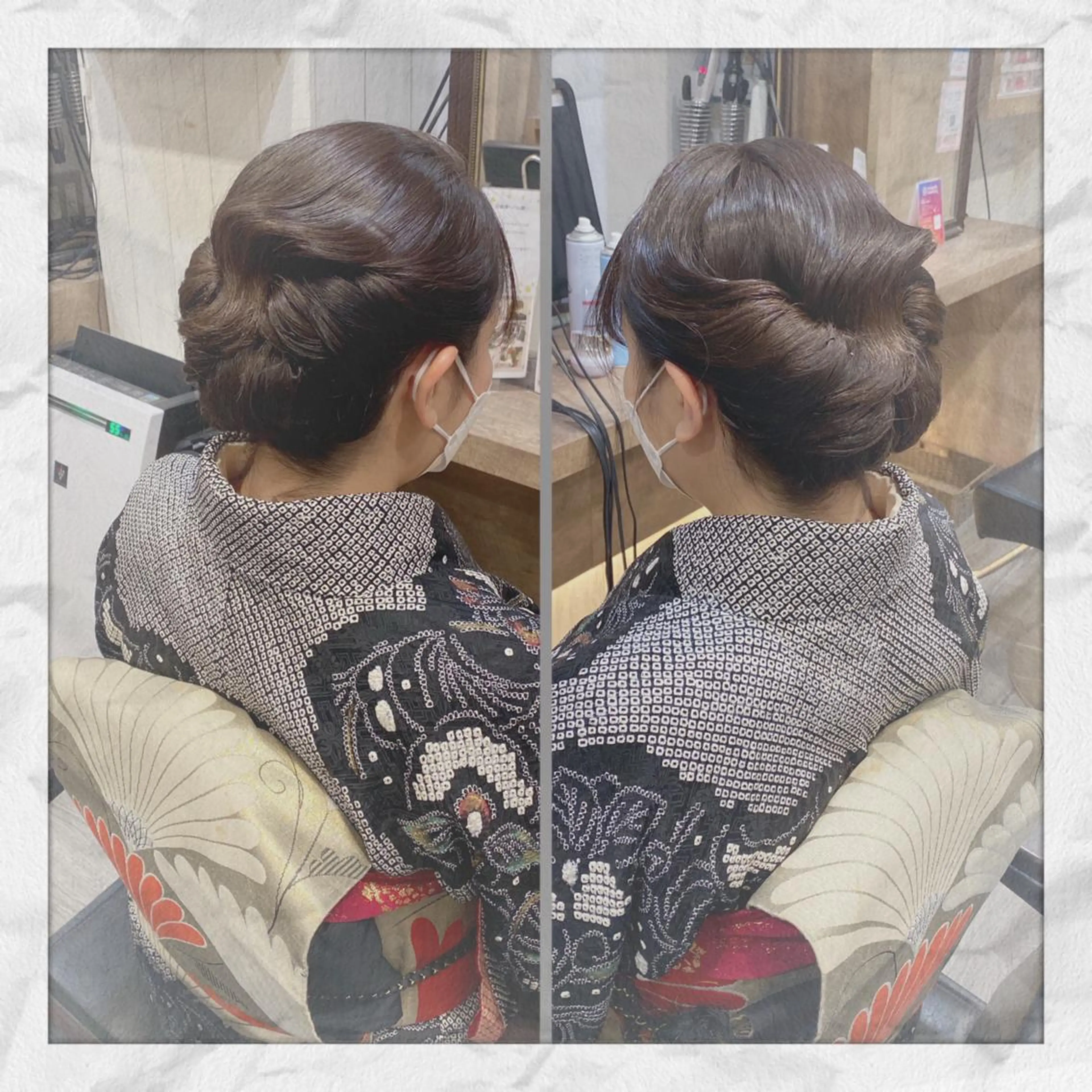 セミロング ヘアアレンジ ヘアセット ヘアセット/着付け 𓇼 松本 夏美𓇼のヘアスタイル