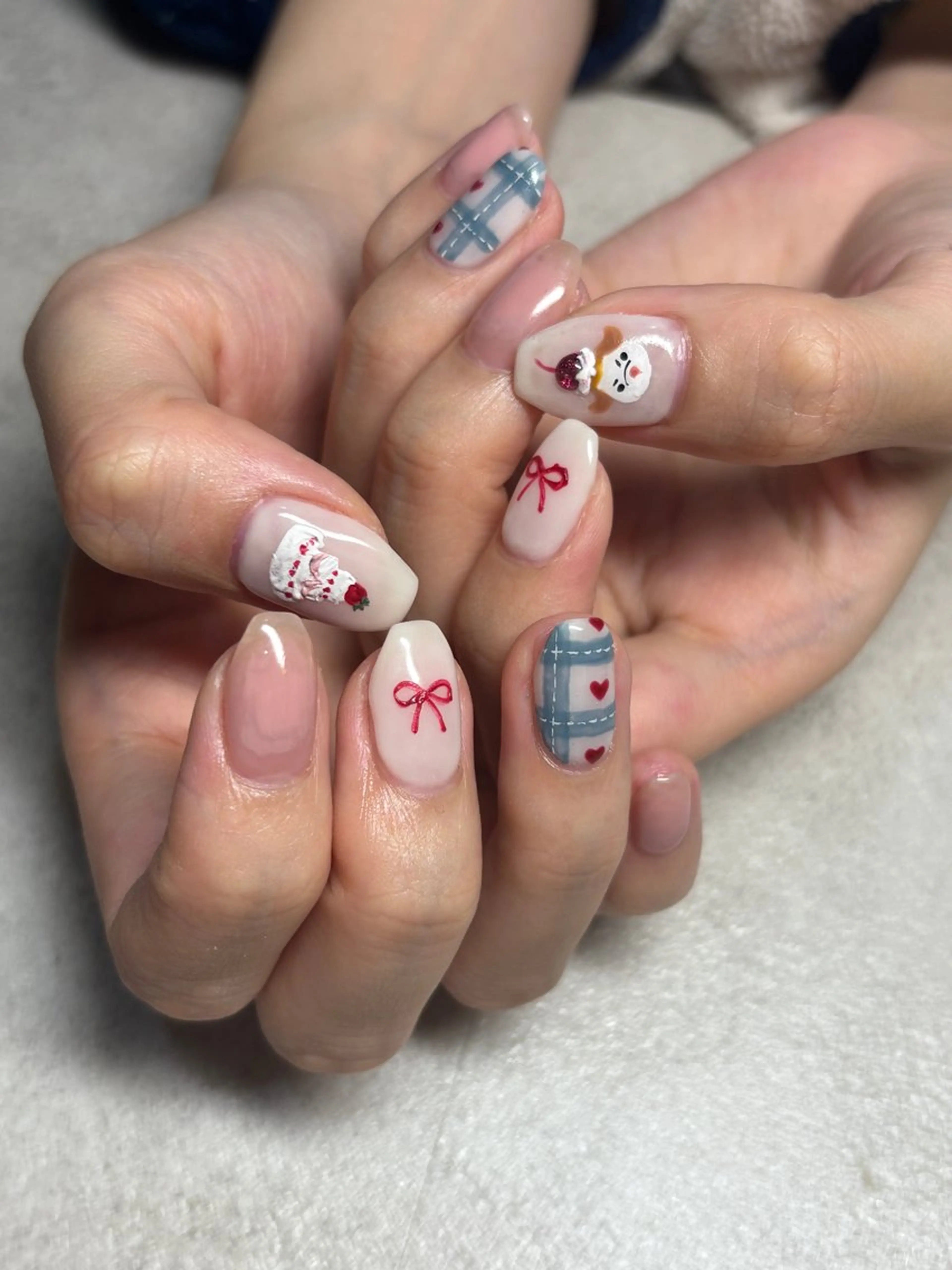 ネイル ハート リボン ハンドネイル acs.n所属・ネイル,耳つぼ 風間すみれのその他イメージ