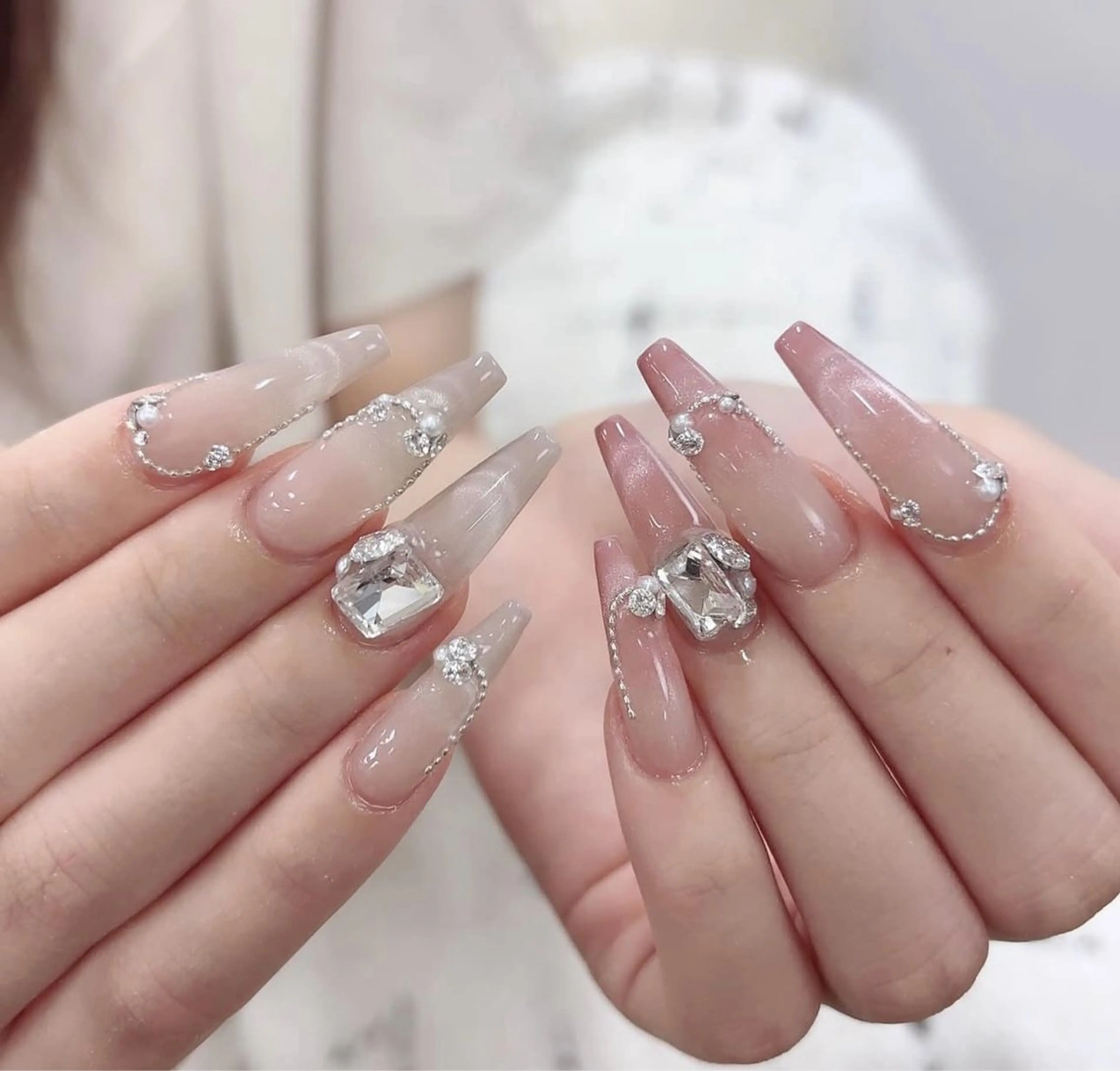 ネイル 韓国ネイル 持ち込み ニュアンスネイル ネイルチップ ハンドネイル TABI ANA.CHUOのネイルデザイン