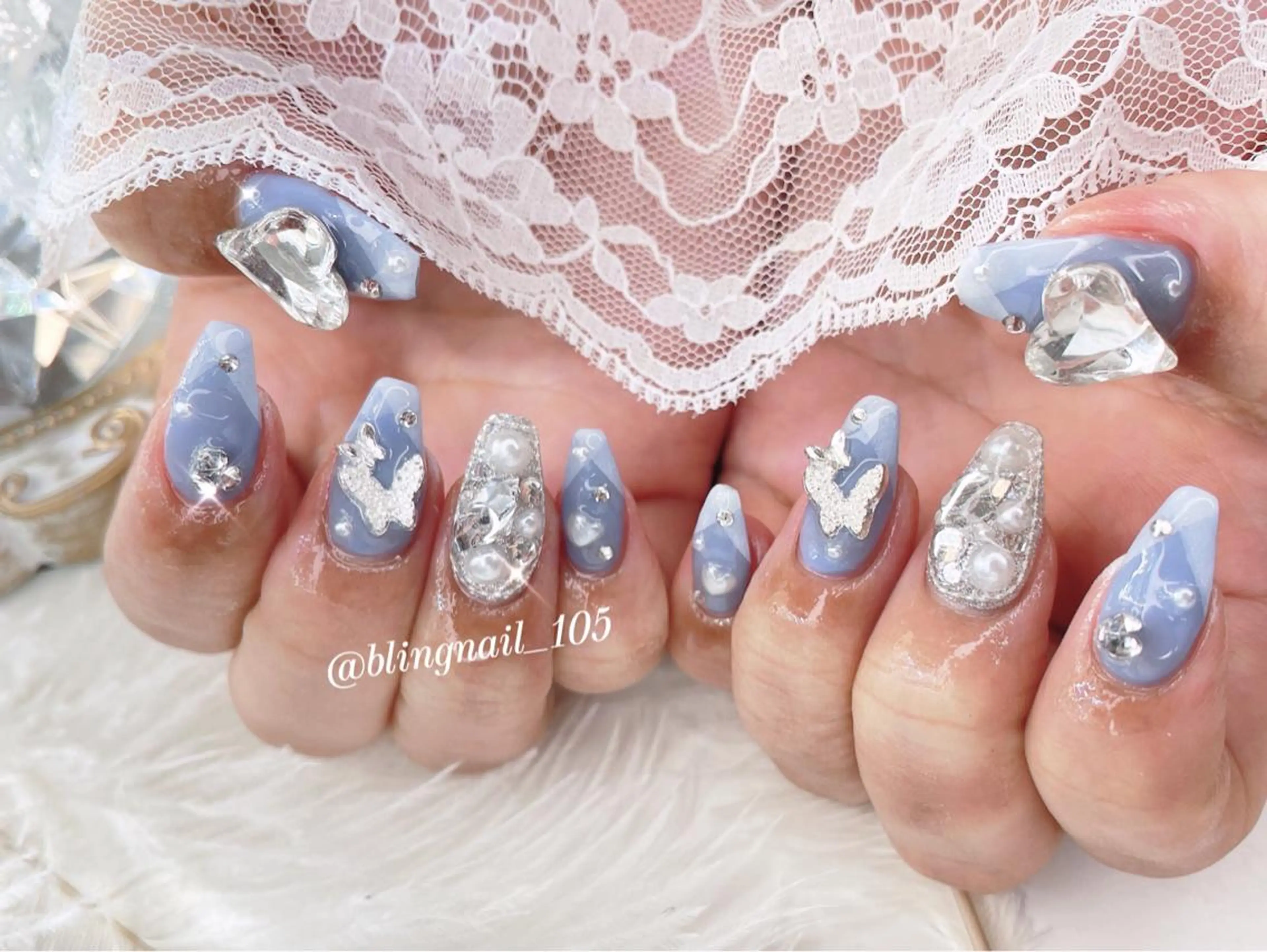 ネイル 23時まで❤︎韓国、 ワンホンネイルのネイルデザイン