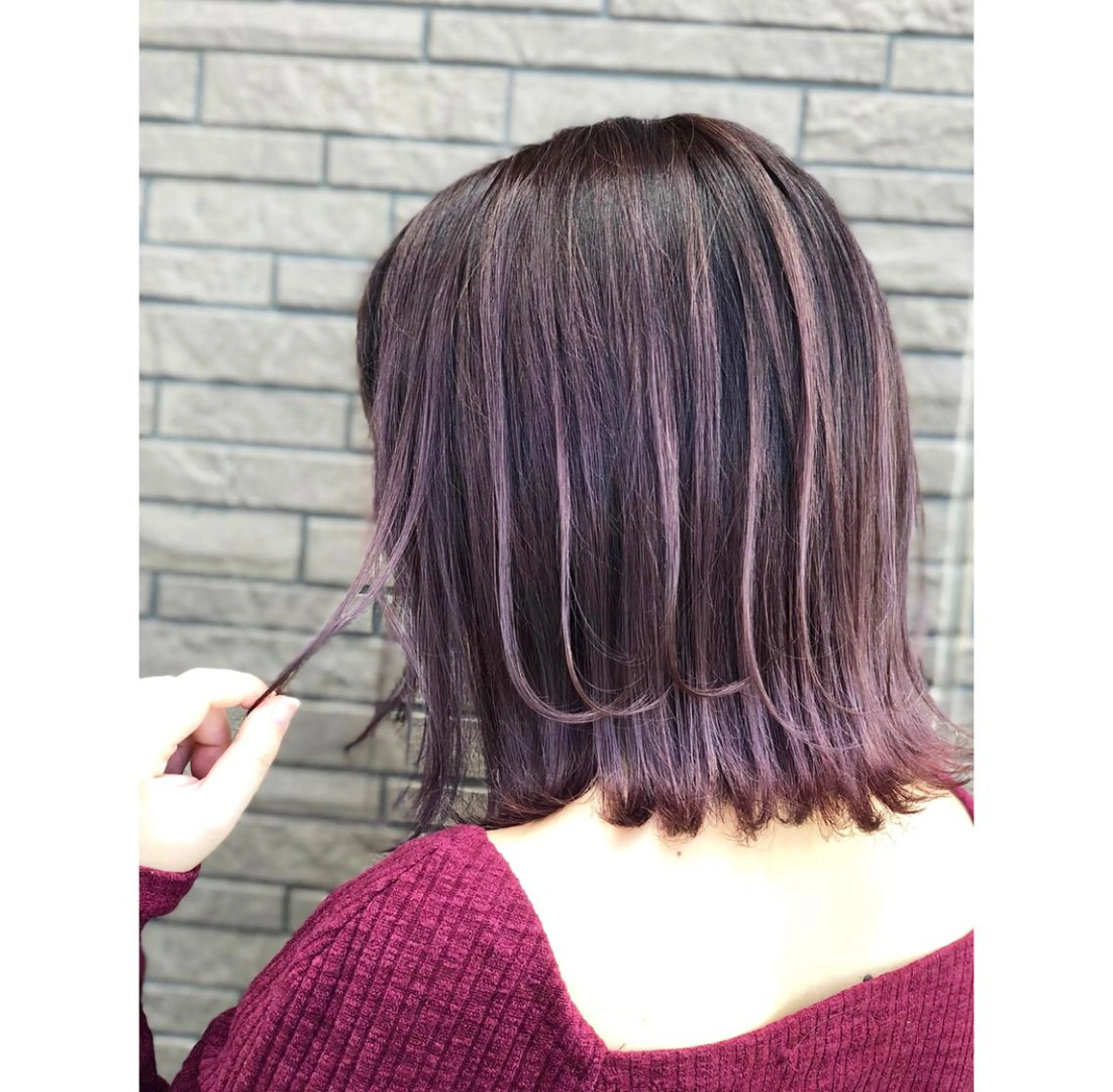 ショート カラー ヘアアレンジ アッシュ バレイヤージュ ブリーチ デザインカラー グラデーションカラー アンドウ ユウ/ レイヤーカット/韓国のヘアスタイル