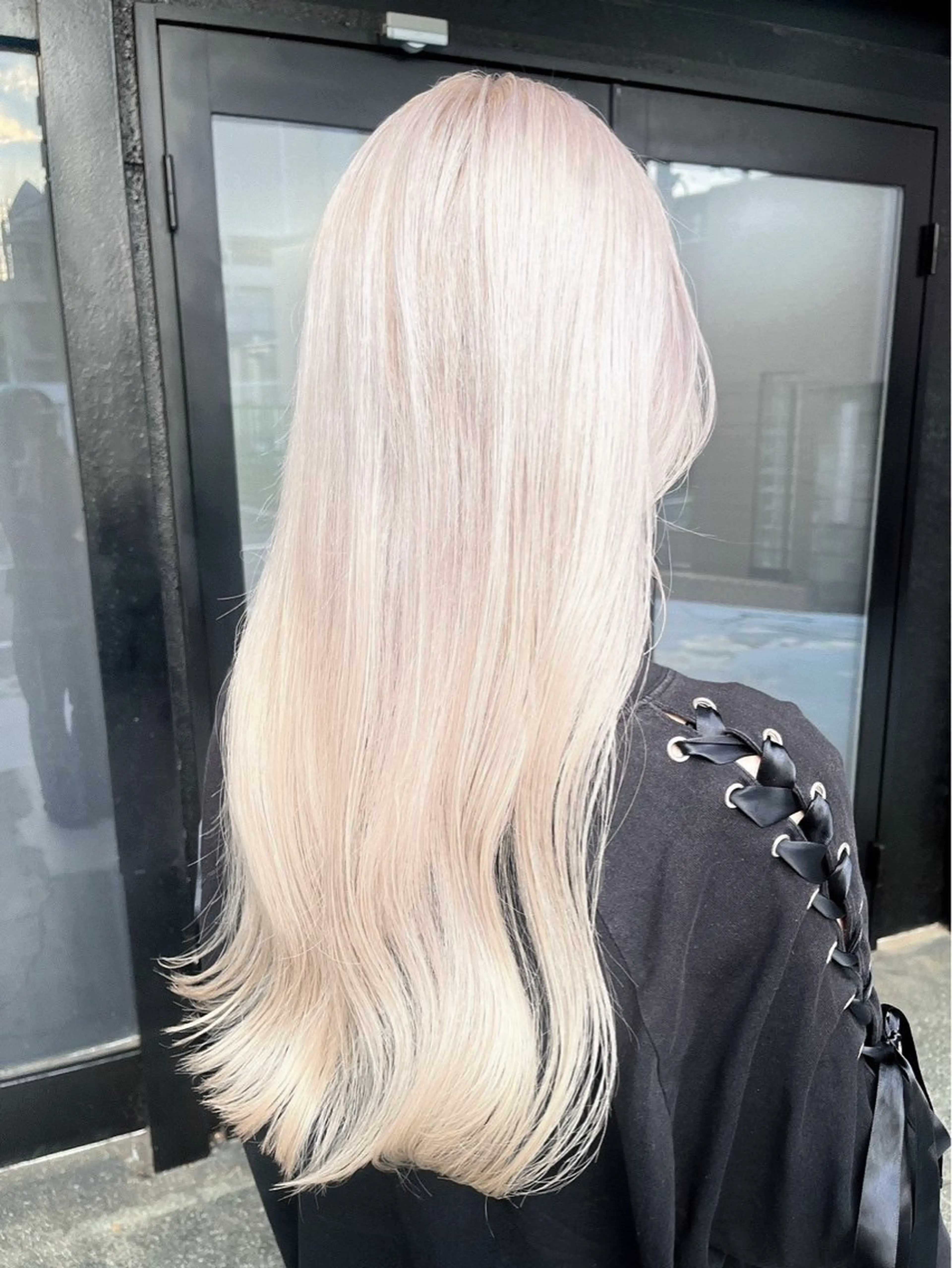 ロング カット ヘアカラー トリートメント ハイトーン/韓国風/ 艶髪/吉祥寺のヘアスタイル