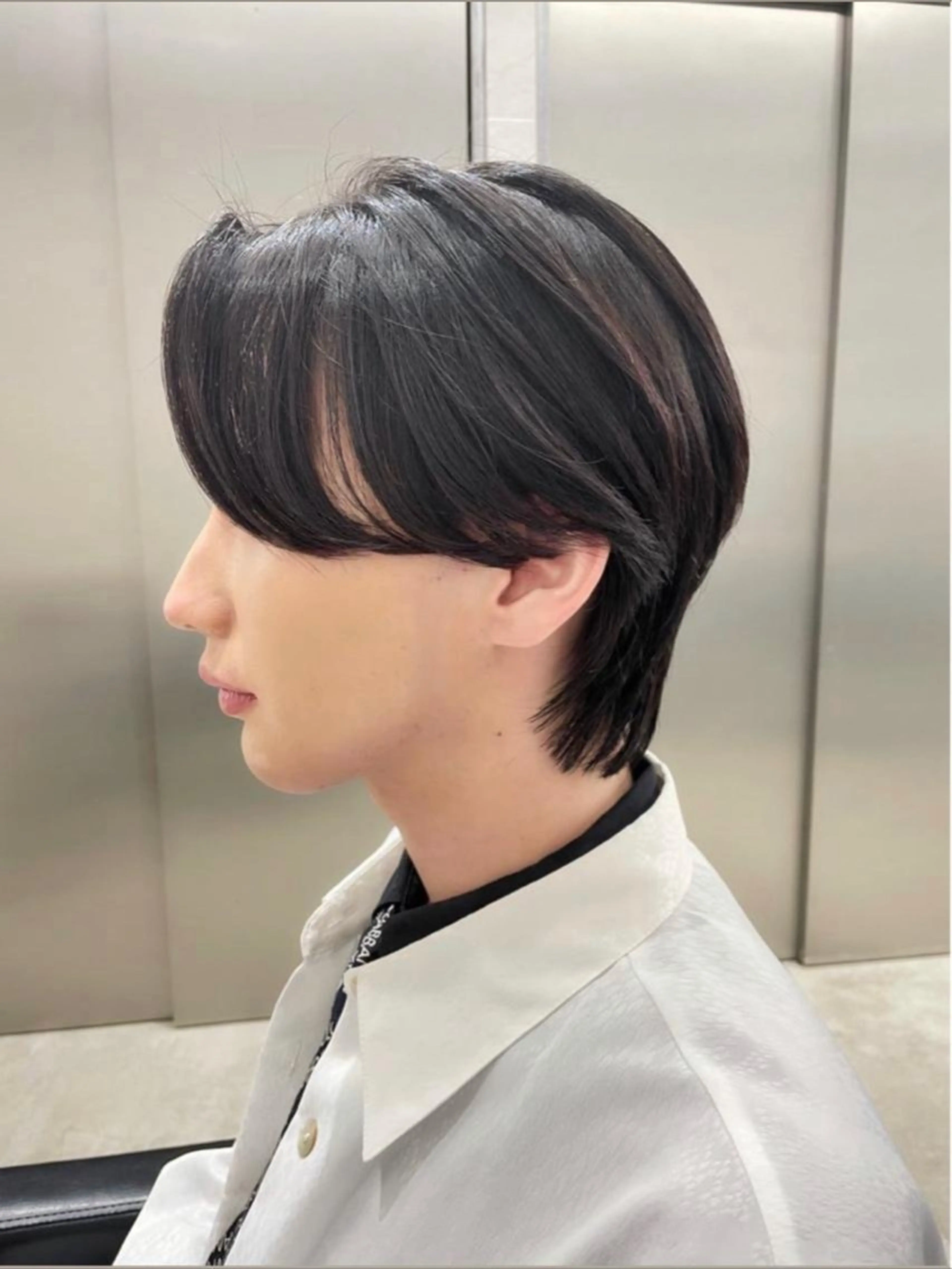 メンズ メンズ韓国風 メンズウルフカット ウルフカット カット ❤︎︎韓国ヘア❤︎︎ 𝑺𝒉𝒊𝒉𝒐のヘアスタイル