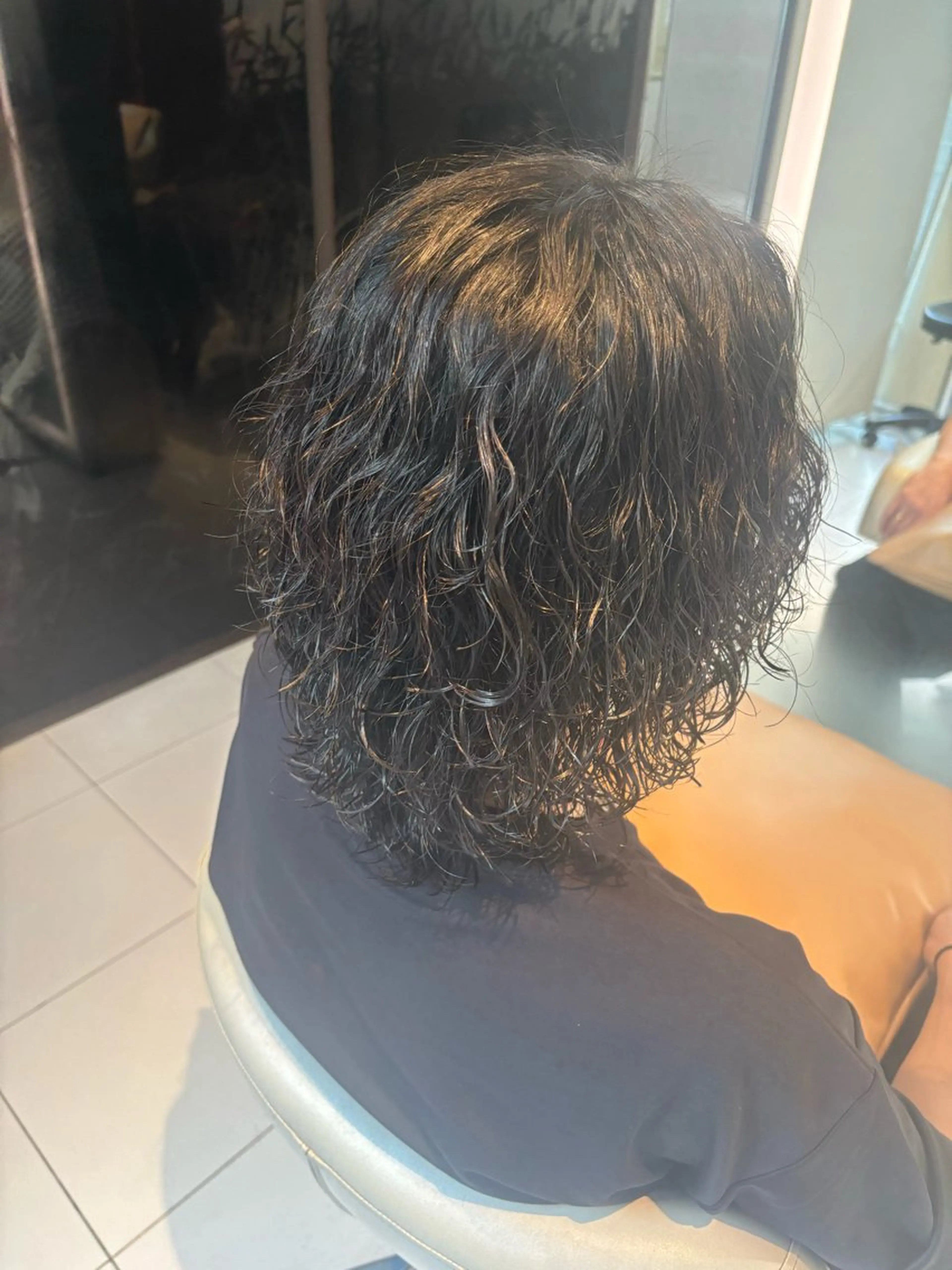 セミロング パーマ メンズ 野田 聖輝のヘアスタイル