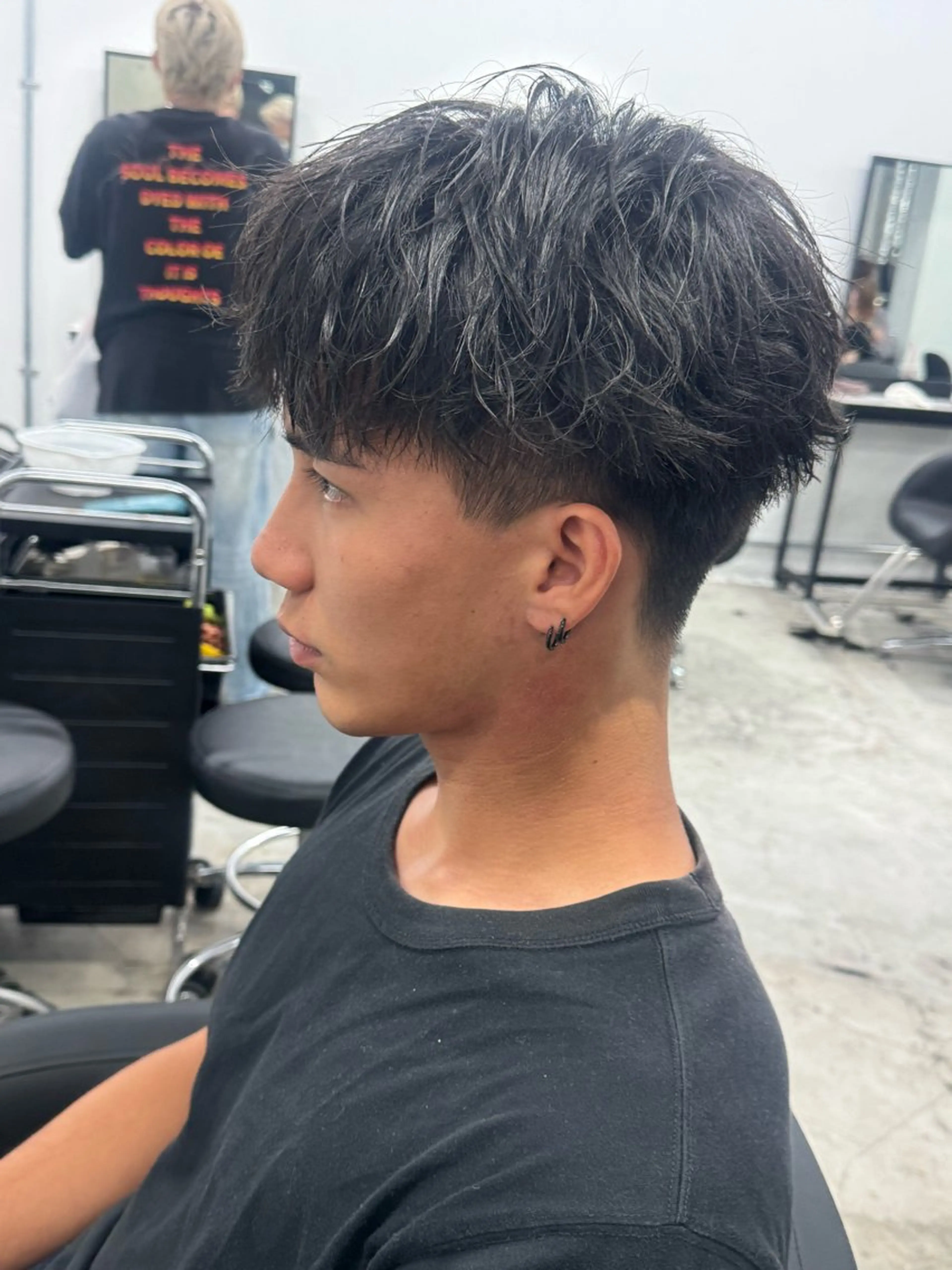 〖スパイキーパーマ〗メンズカット➕ピンパーマ(ミニモ学割)の写真