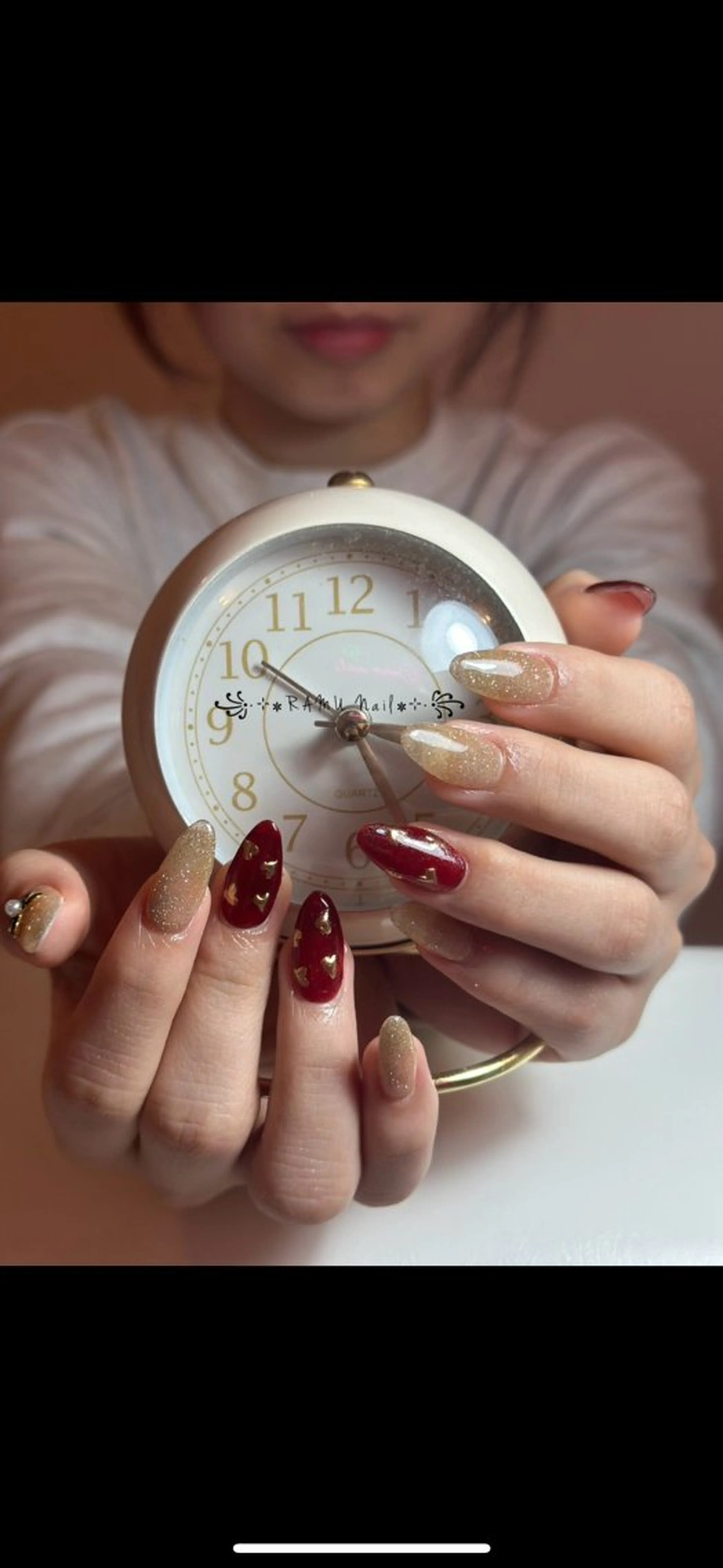 ネイル 韓国ネイル シンプルネイル 冬ネイル ハンドネイル RAMU Nail 恵比寿店のネイルデザイン