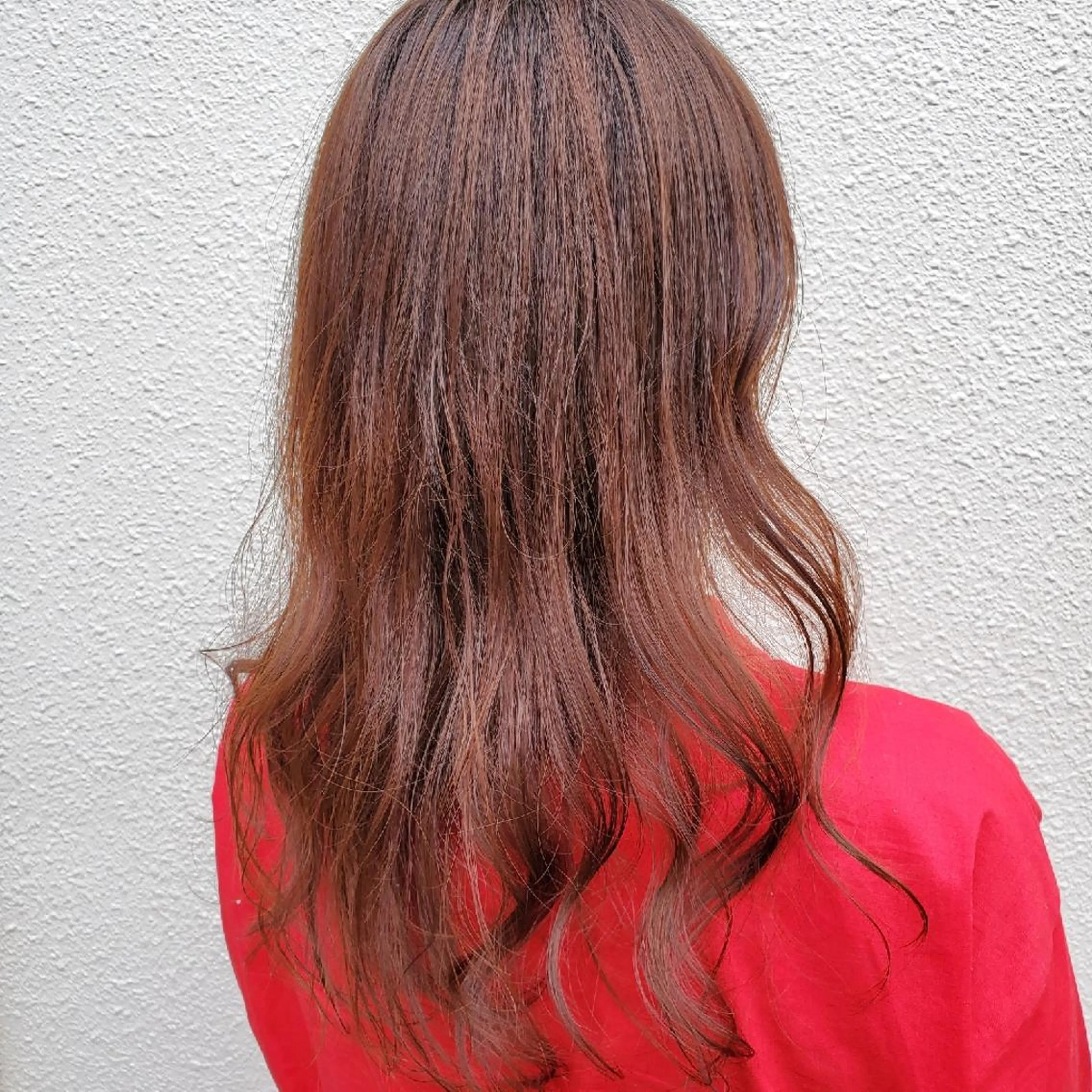 セミロング パーマ 社内カット講師・店長 菅原賢一のヘアスタイル