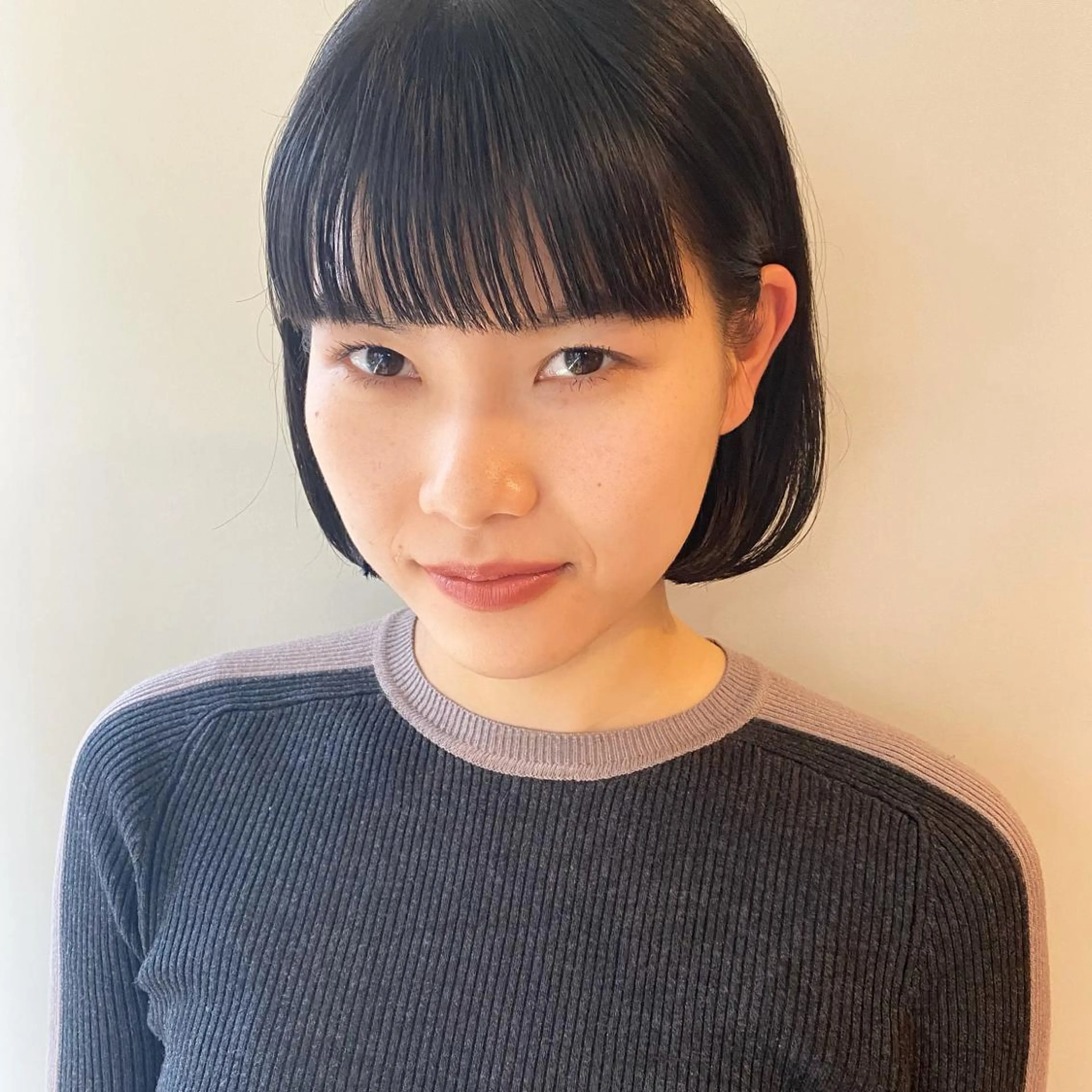 ショート カラー パーマ ヘアアレンジ マツエク・マツパ ボブ GIVET (ジヴェ)所属・撮影モデル募集 🦋soemikaのヘアスタイル