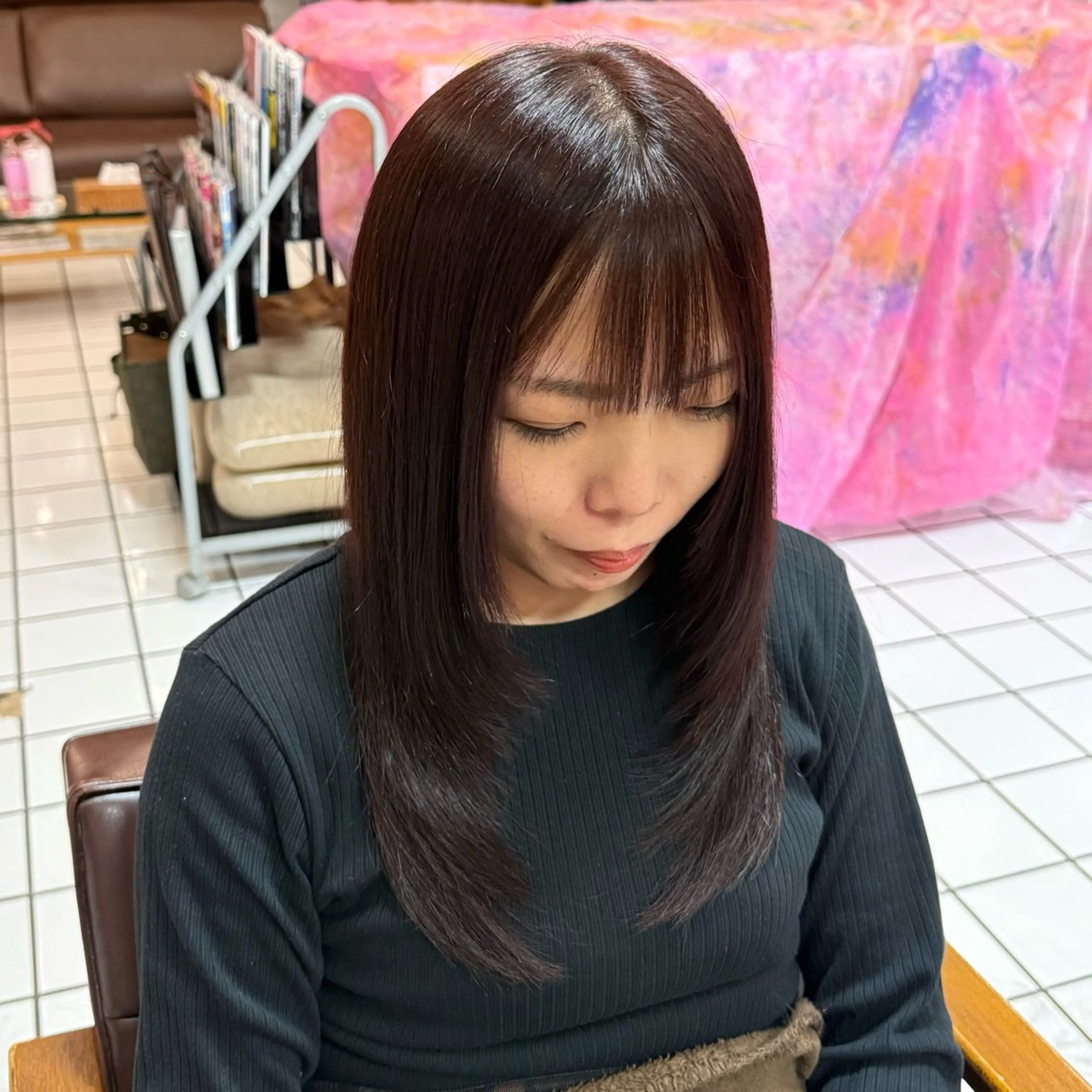 ロング レイヤーカット ヘア&メイクSAWA 上田本店所属・池田 菜々美のヘアスタイル