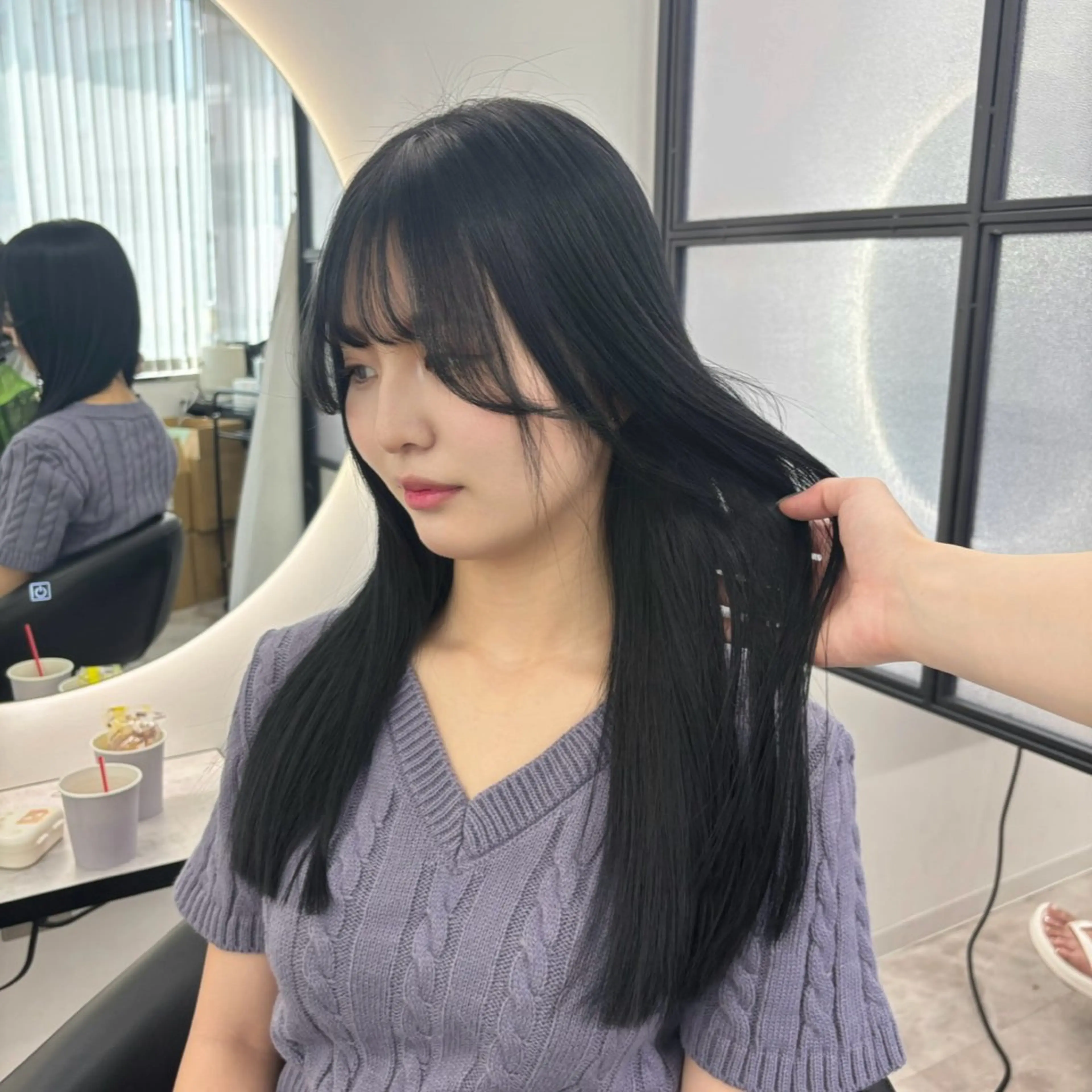 ロング カラー ヘアカラー Ren. 🦋デザインカラーのヘアスタイル