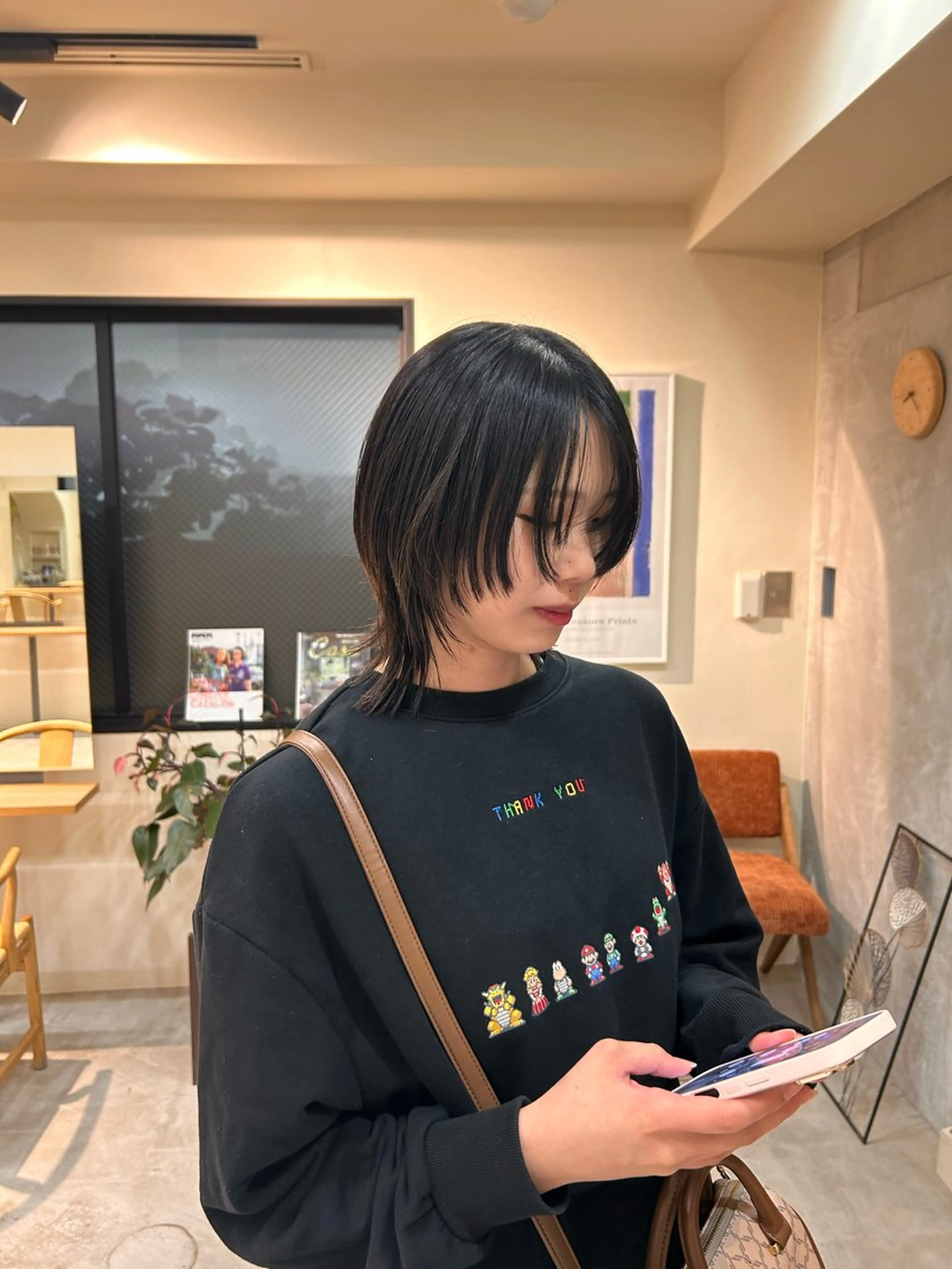 ミディアム デザインカット/ パーマ/nanaのヘアスタイル