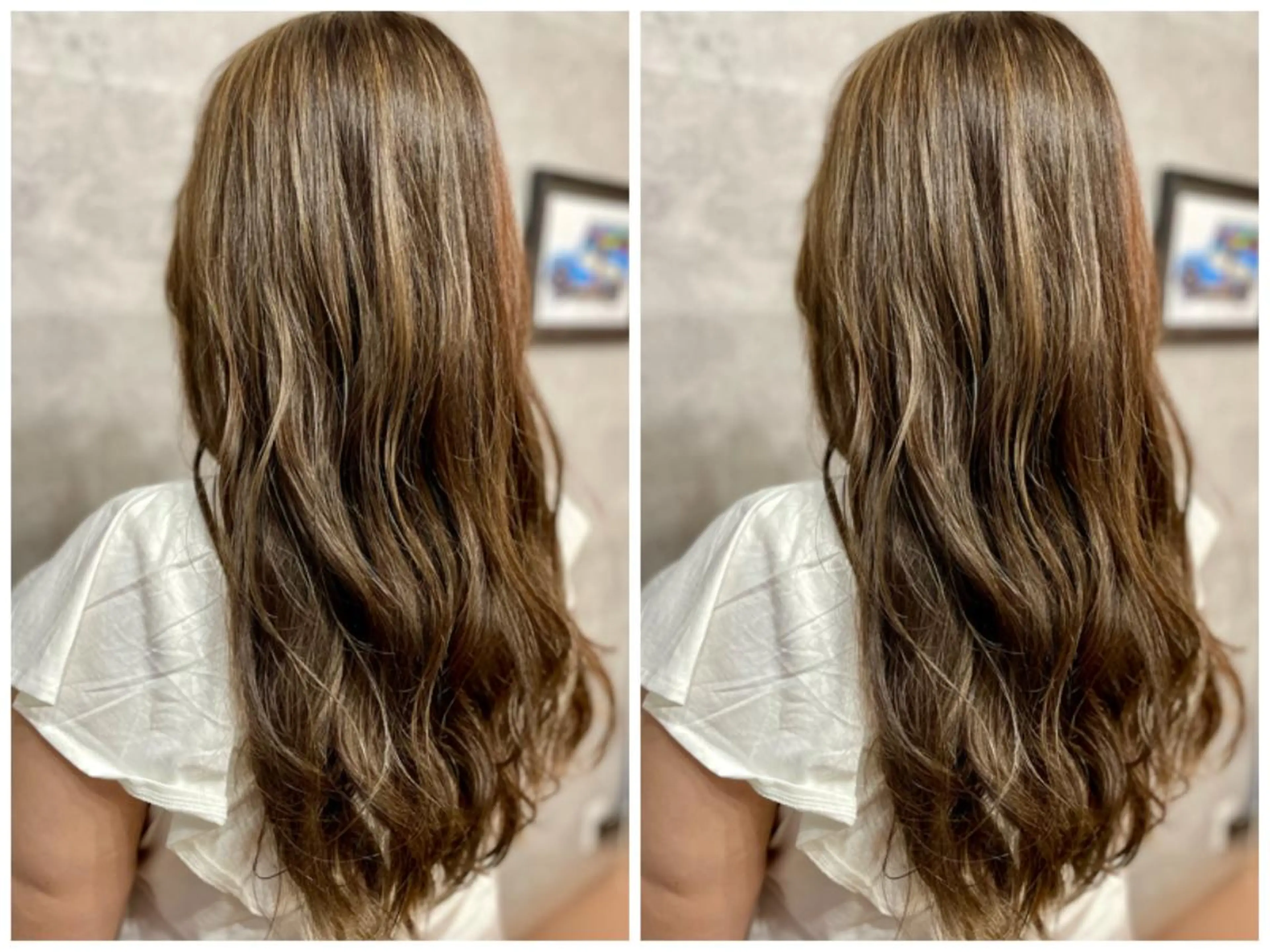 ロング ハイライト SALOWIN心斎橋Suite店所属・洗っても取れない 髪質改善|OJIROのヘアスタイル