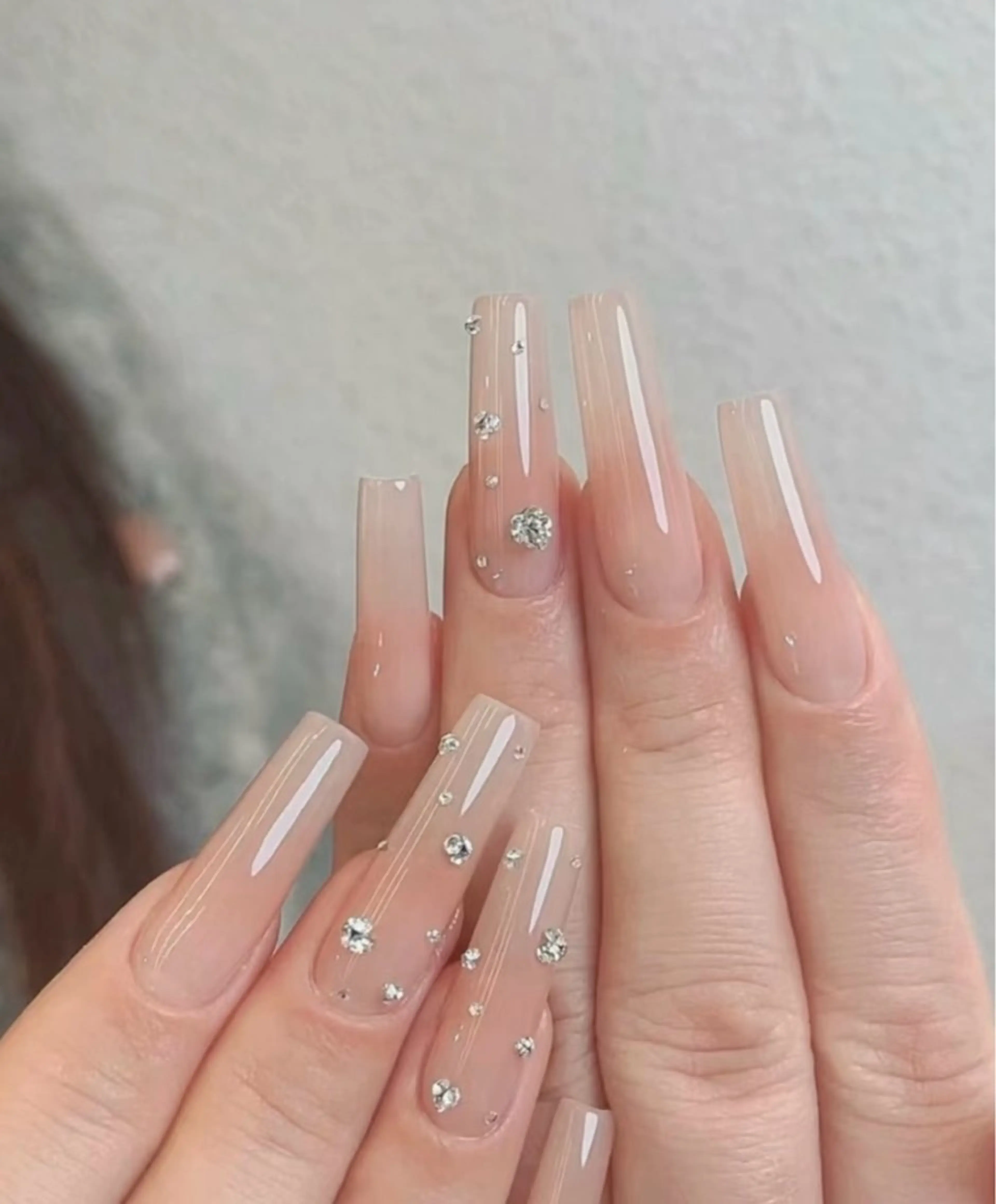 ネイル ハンドネイル H3 Nail Tsuki🦋💙のネイルデザイン