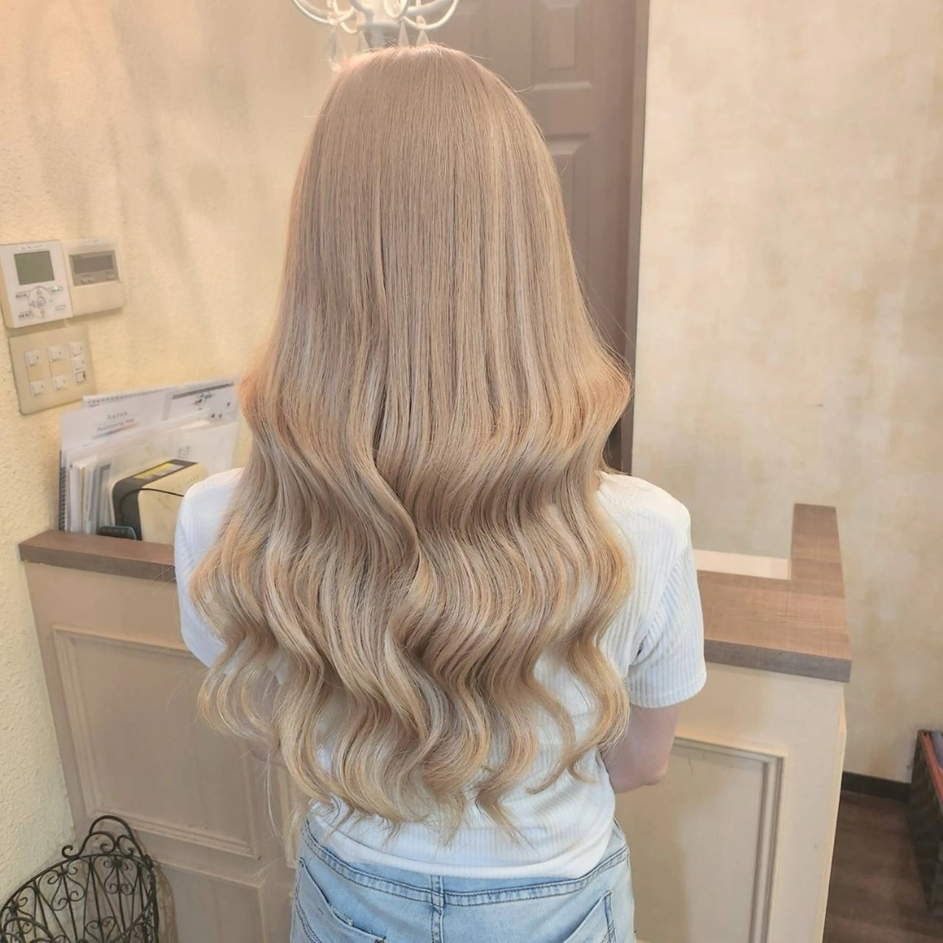 ロング ヘアアレンジ シールエクステ エクステ ロング カット エクステ MagicMush ✴︎シールエクステのヘアスタイル