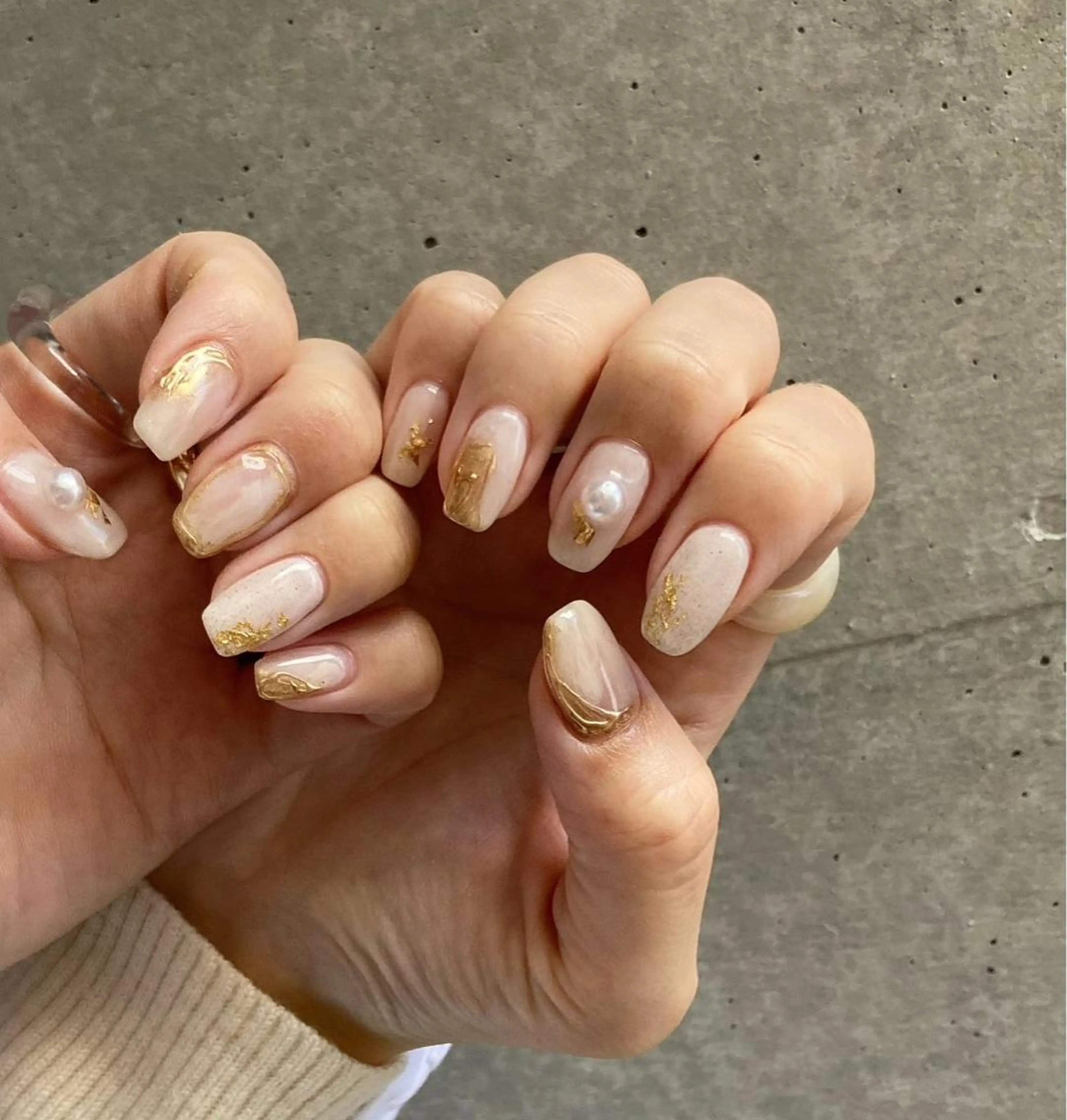 ネイル アートネイル 長さ出し ジェルネイル 氷ネイル・うるうるネイル マットネイル ハンドネイル nail salon Soeurのネイルデザイン