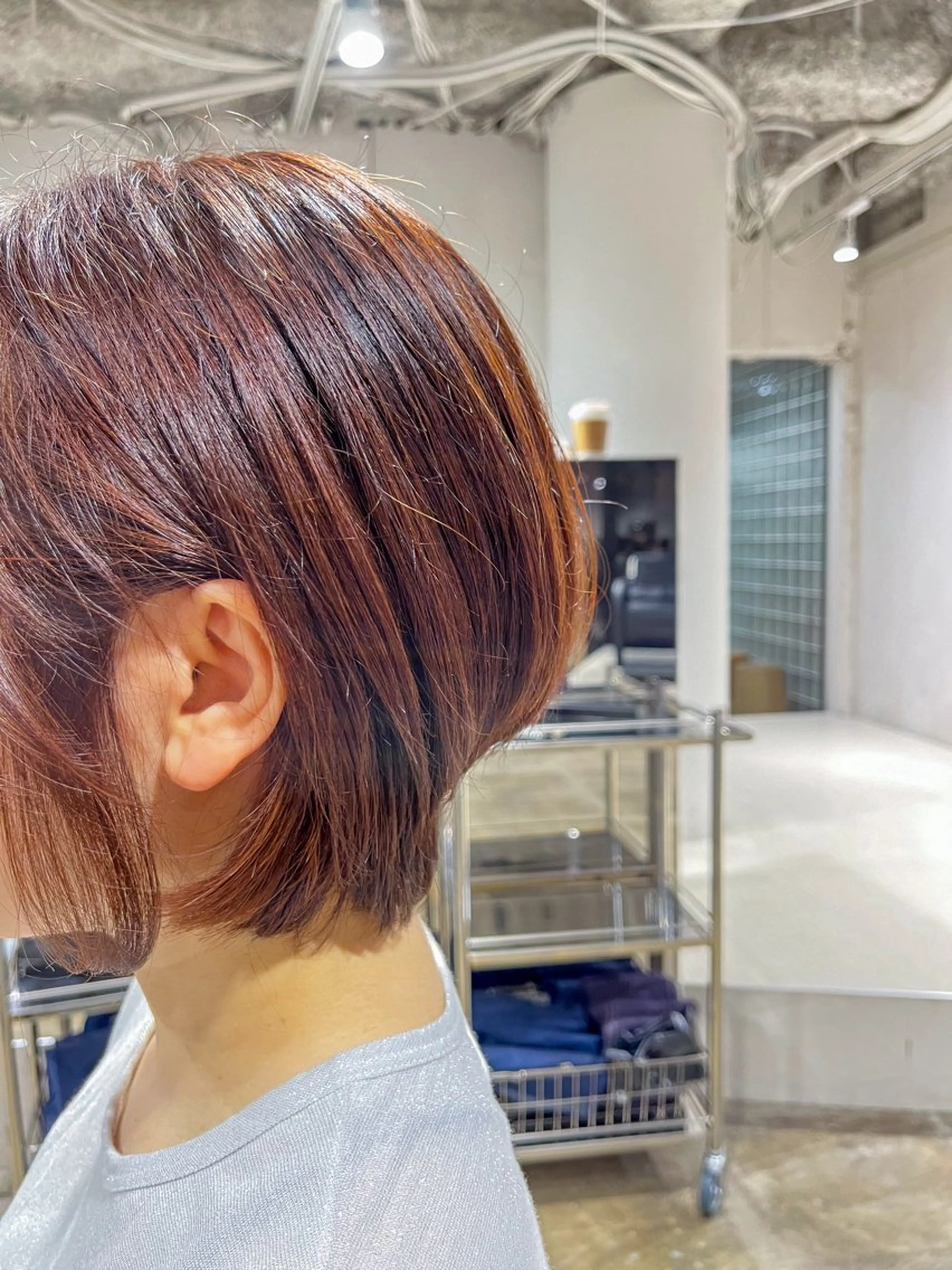 ショート カラー 似合わせカット カット ヘアカラー La fith hair share野田阪神所属・タイガ/ｽﾀｲﾘｽﾄ /野田/福島/透明感のヘアスタイル