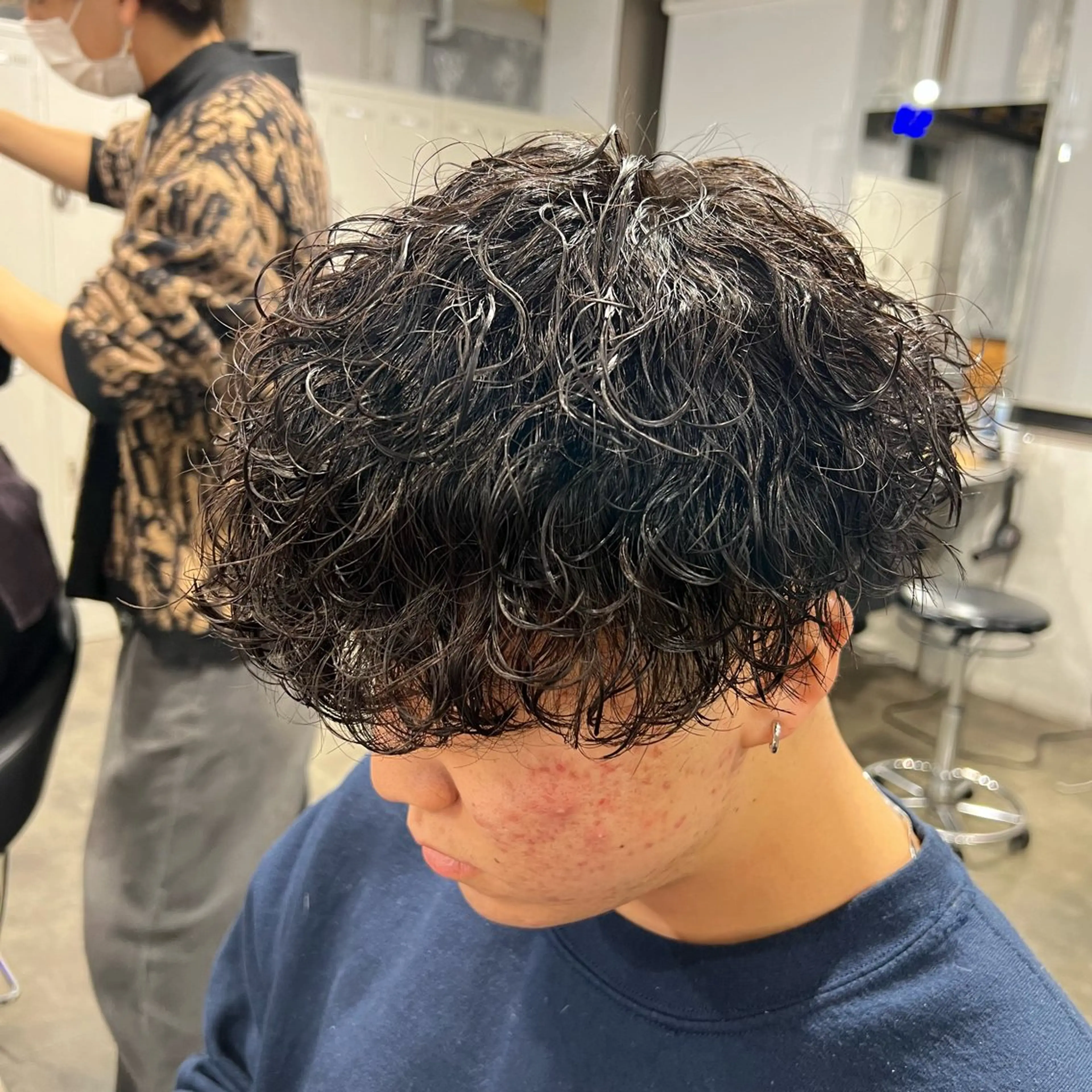 ショート カラー パーマ ヘアアレンジ メンズ キッズ 🔷横浜1のパーマ 職人🔷将太郎のヘアスタイル