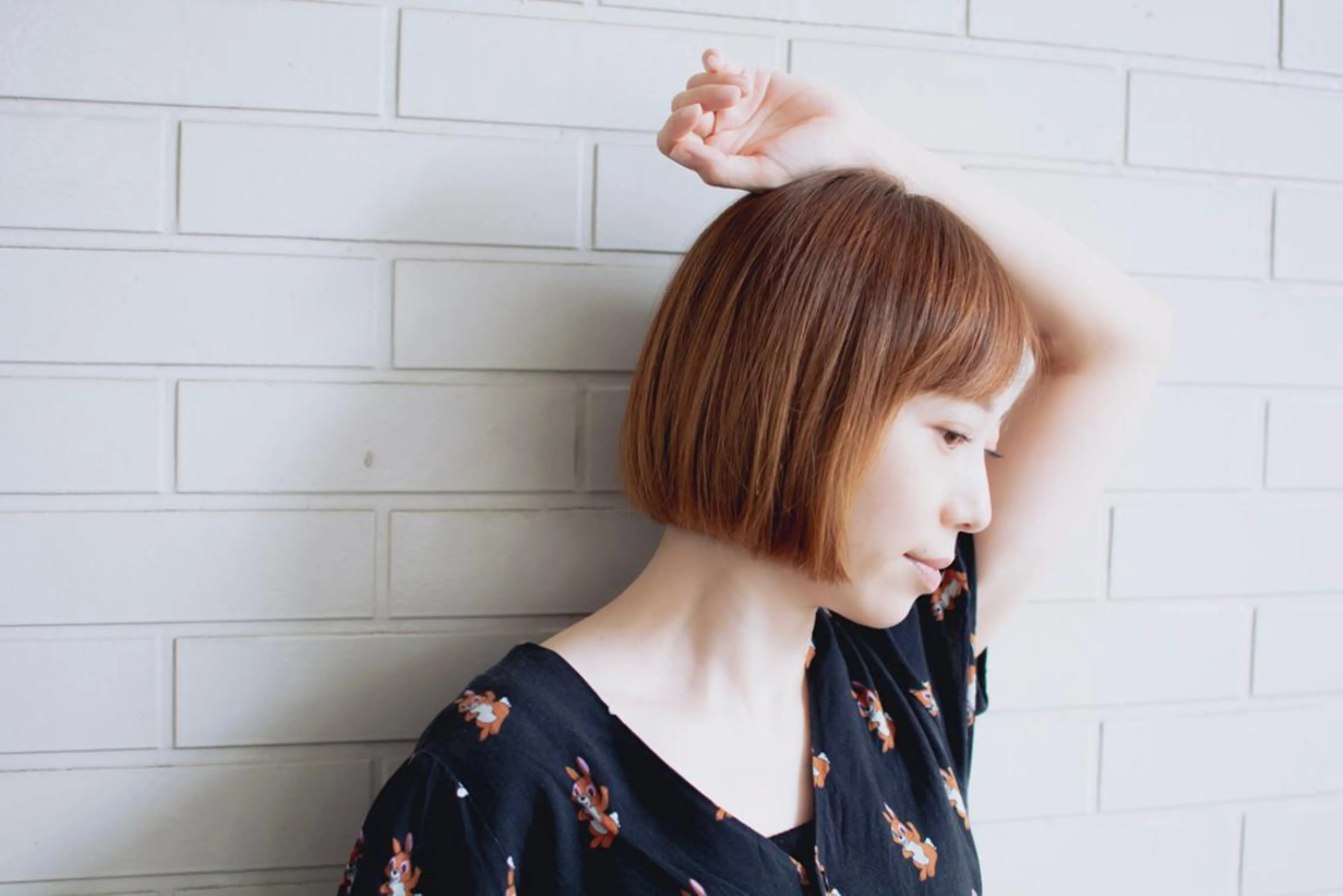 ショート カラー ショートボブ ベージュカラー ブルーカラー ブルージュ グレージュ 撮影モデル 斉藤 正敏のその他イメージ