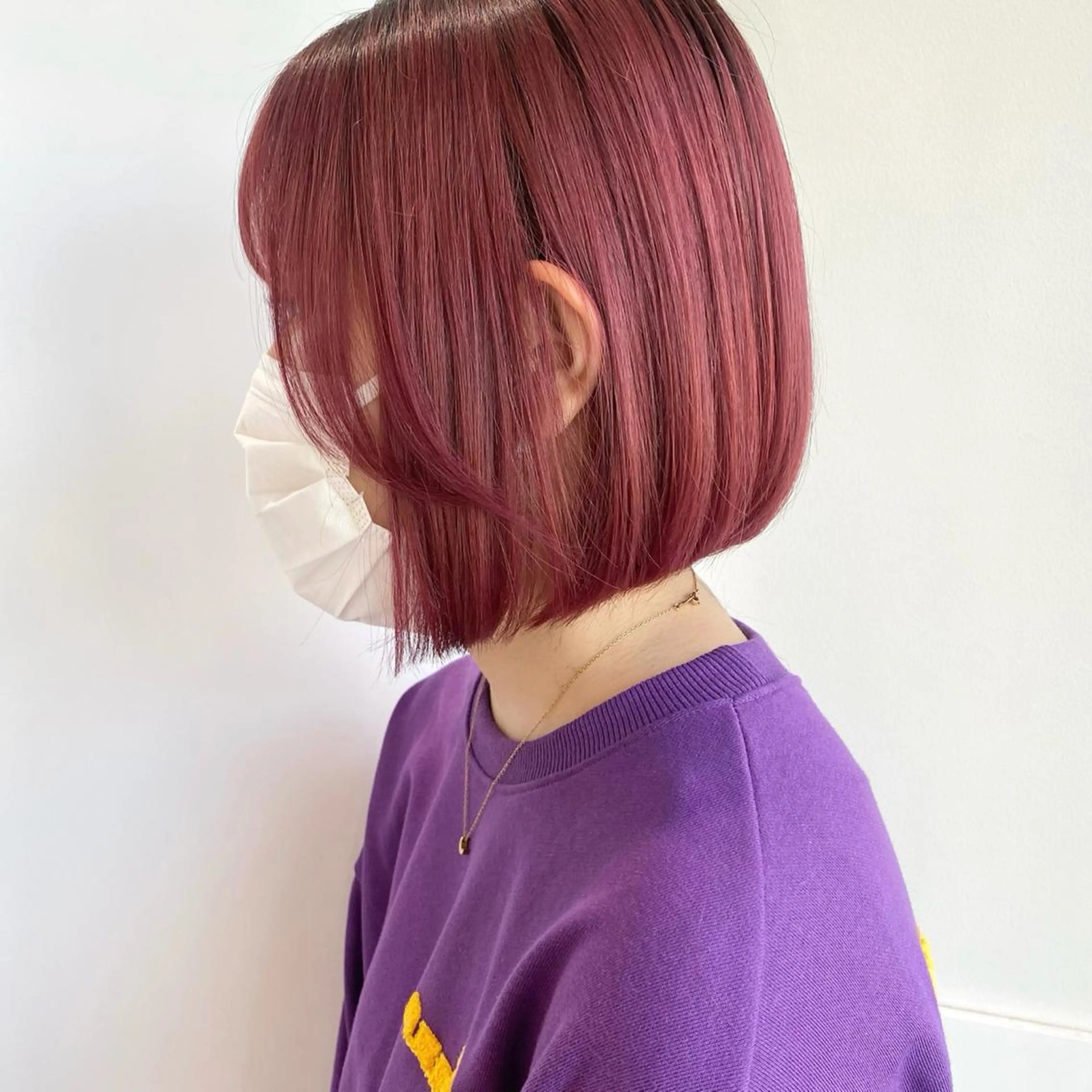 ミディアム カラー ブリーチ HOLON池袋所属・ウルフカット ハッシュカット/七海のヘアスタイル