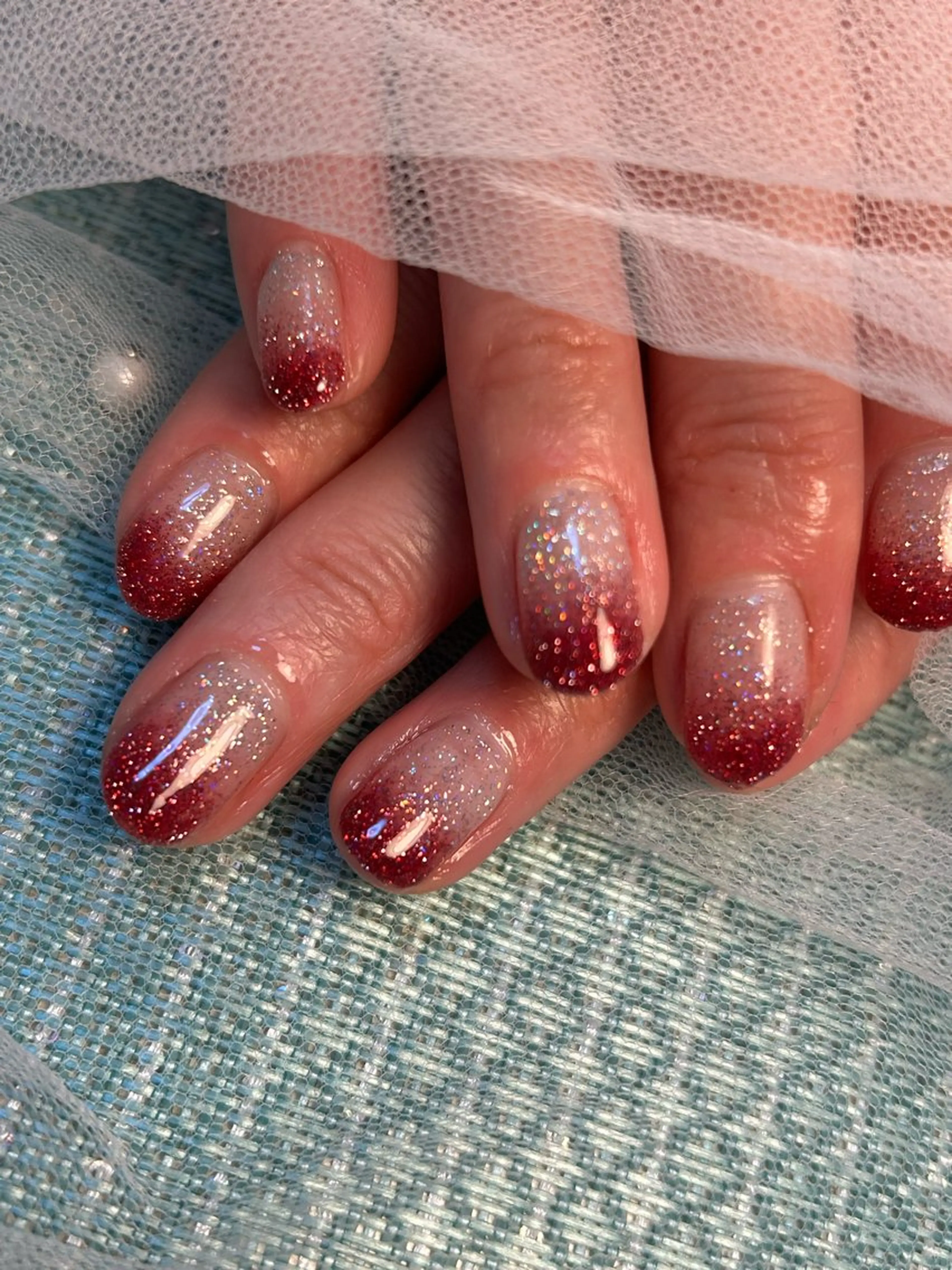 ネイル グラデーション 冬ネイル 金森 真以のネイルデザイン