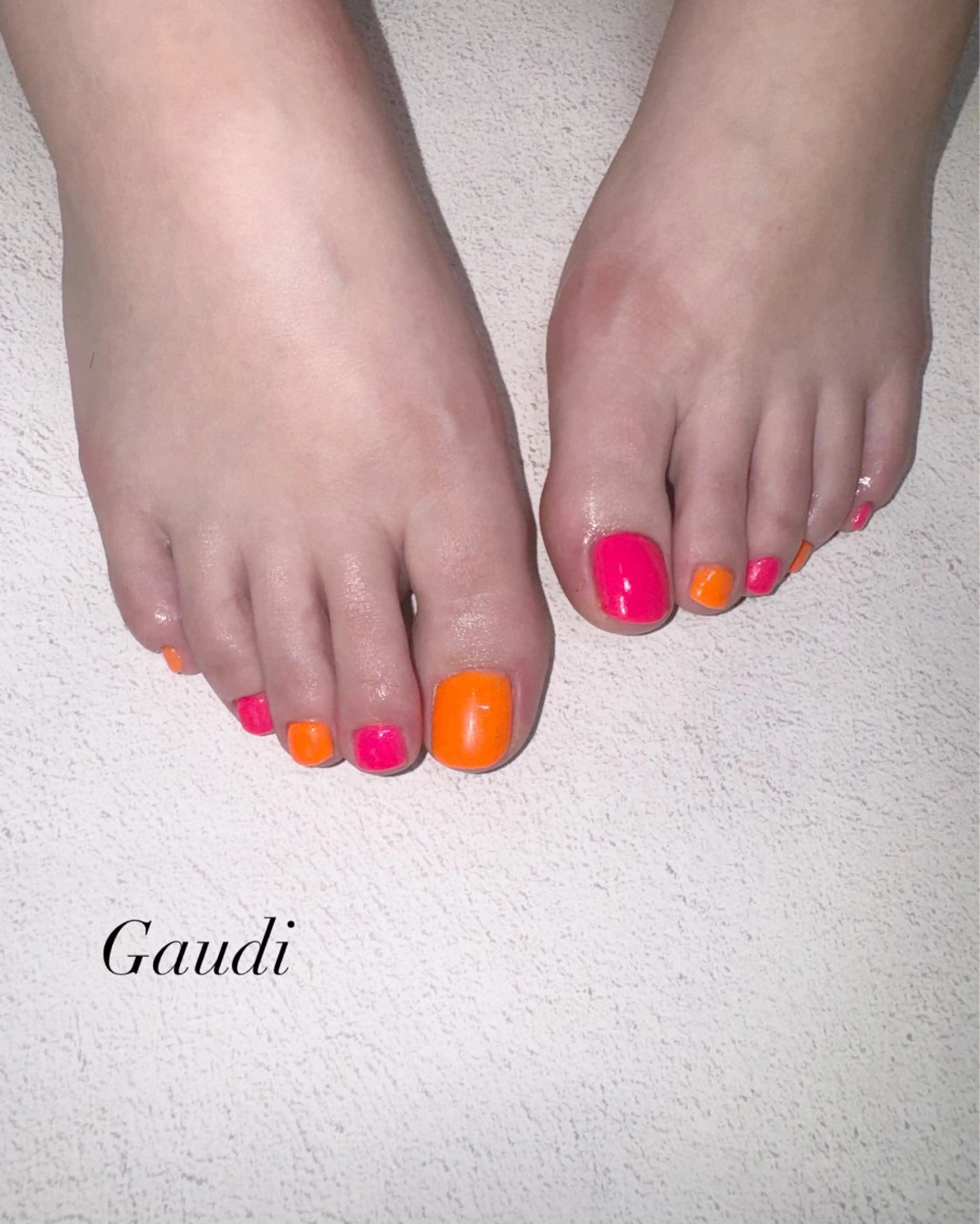 ネイル オレンジ ピンク Gaudi.Nail Rinaのその他イメージ