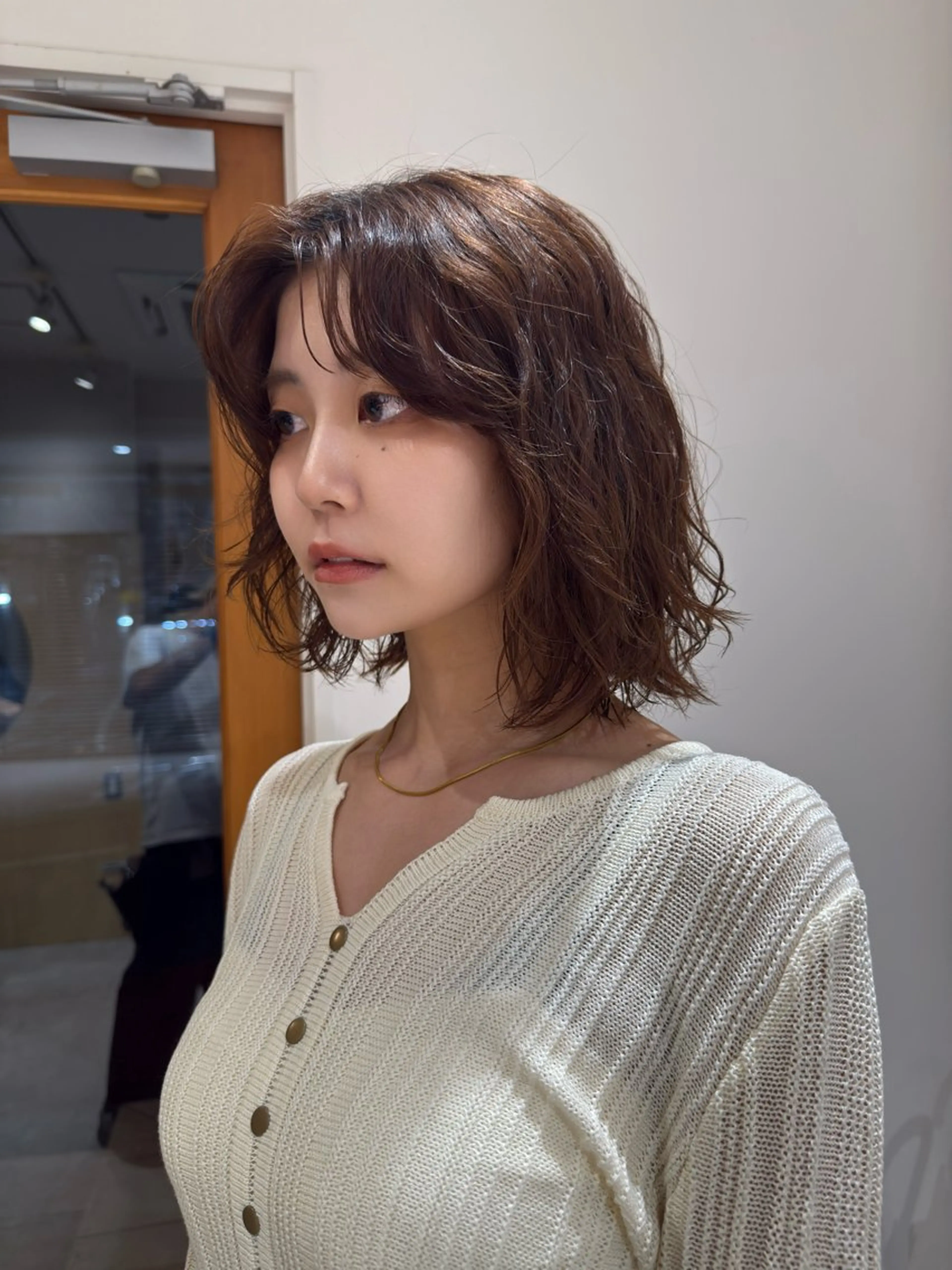 ミディアム カラー パーマ パーマ パーマ/ボブ /レイヤー チヒロのヘアスタイル