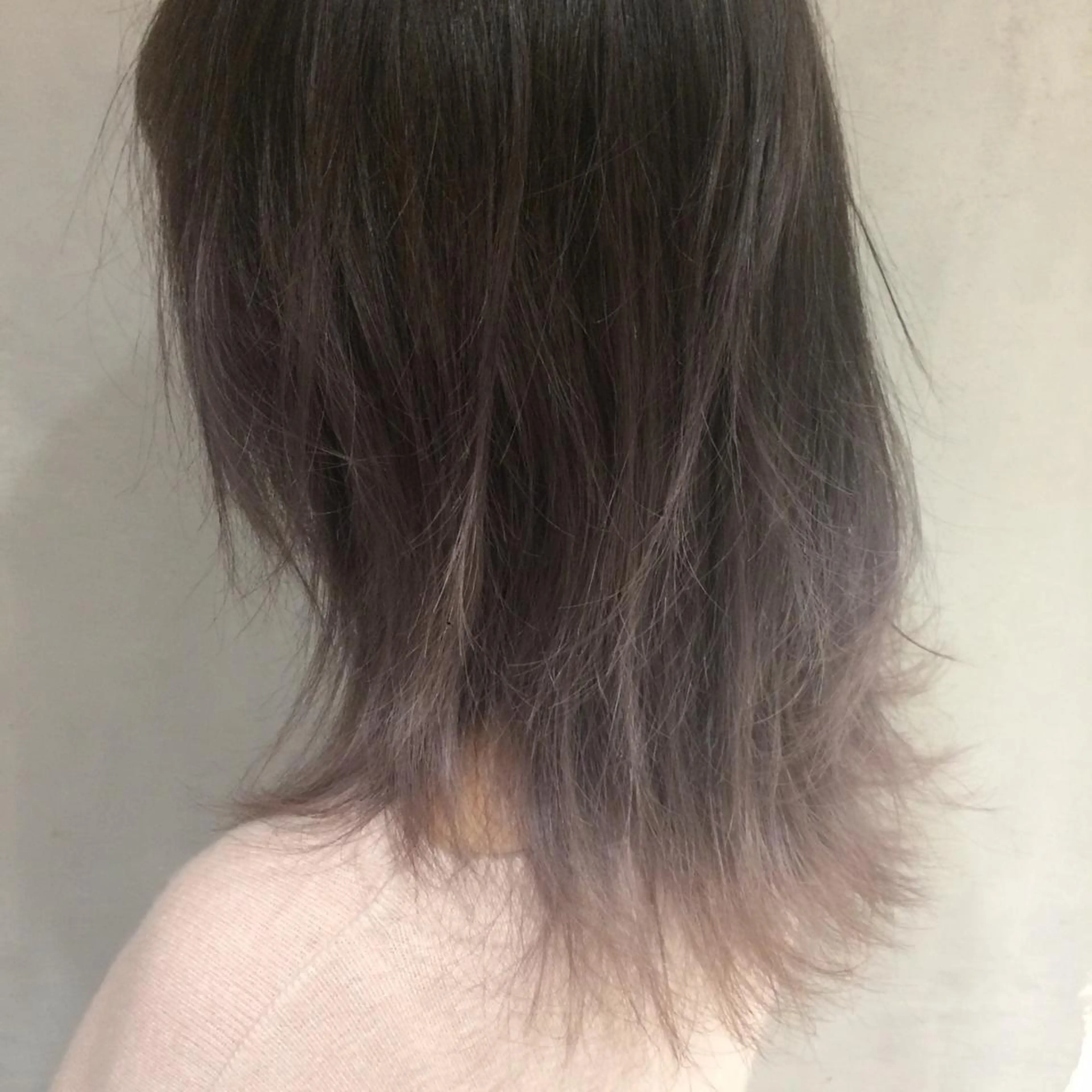 ミディアム カラー ブリーチ グラデーションカラー ラベンダーカラー ラベンダーピンク ピンクカラー はだゆうき @hadadan08のヘアスタイル