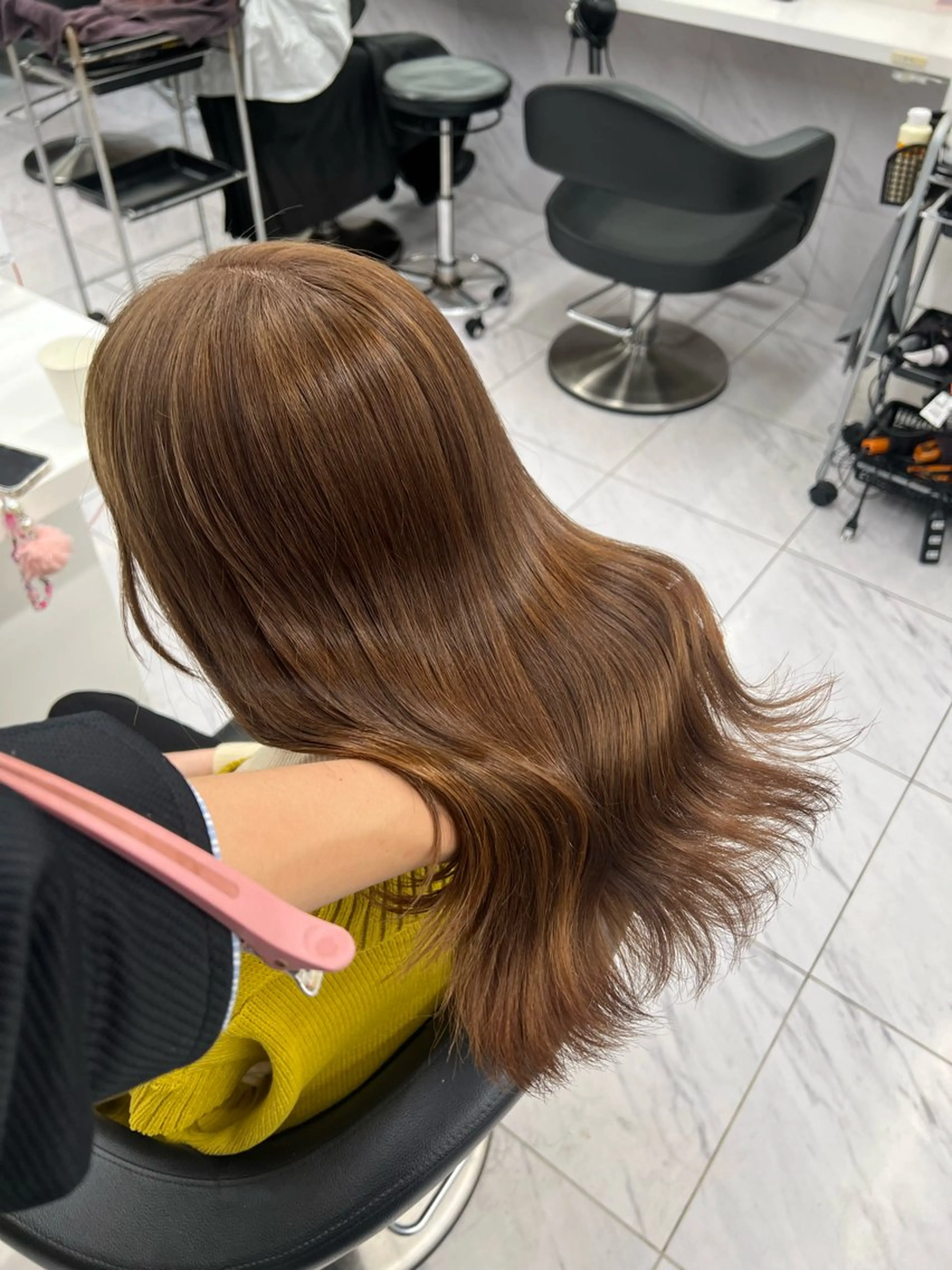 セミロング カラー カット ヘアカラー 韓国レイヤーカット /REIのヘアスタイル