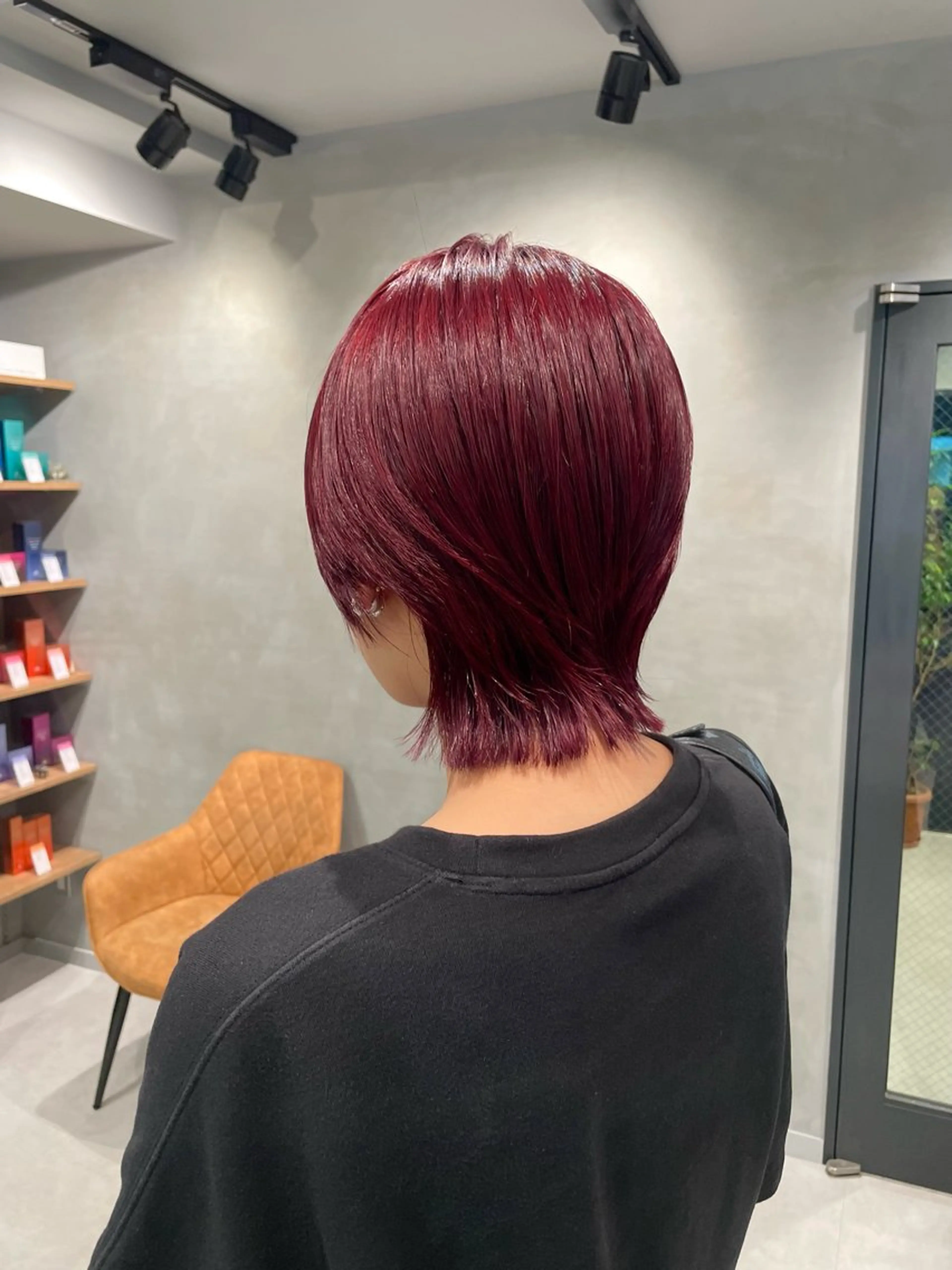 ショート カラー ヘアカラー トリートメント ヘッドスパ ヘアセット 暖色レイヤー 🥀REIRIのヘアスタイル