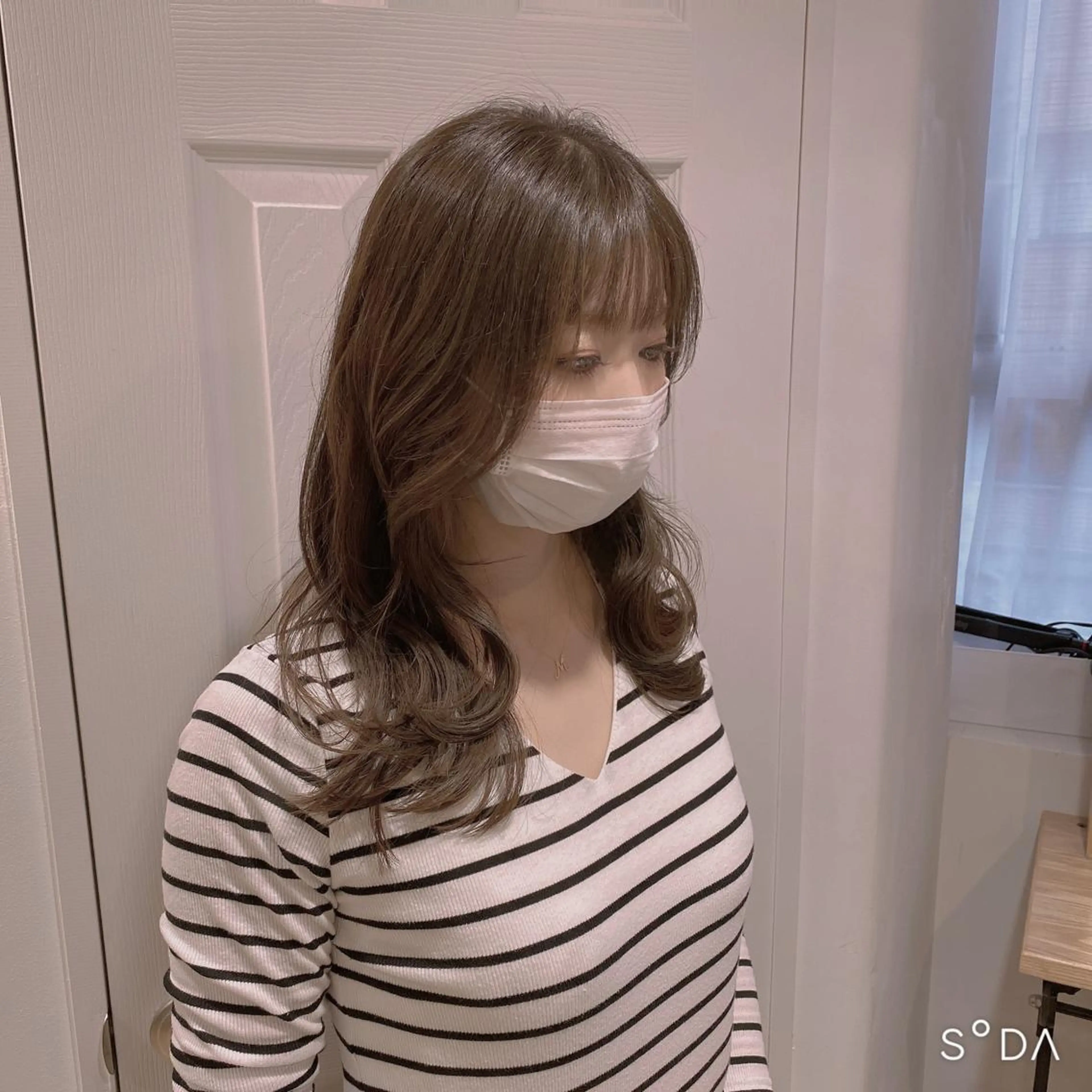 セミロング カット ヘアカラー トリートメント La paix所属・パーソナルカラー lapiax阿部のヘアスタイル