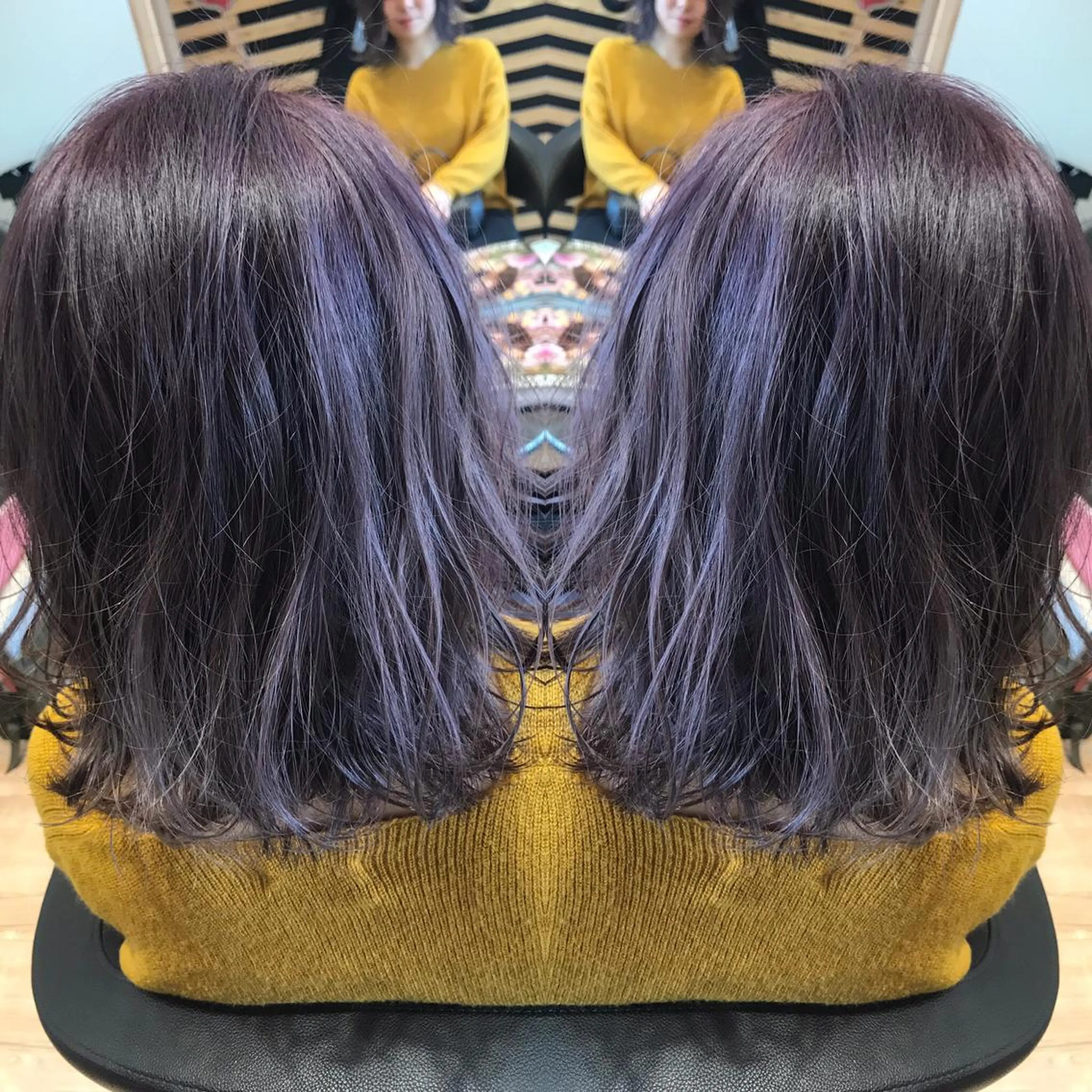 ショート カラー ラベンダーカラー ヘアカラー 大久保 隆蔵のヘアスタイル