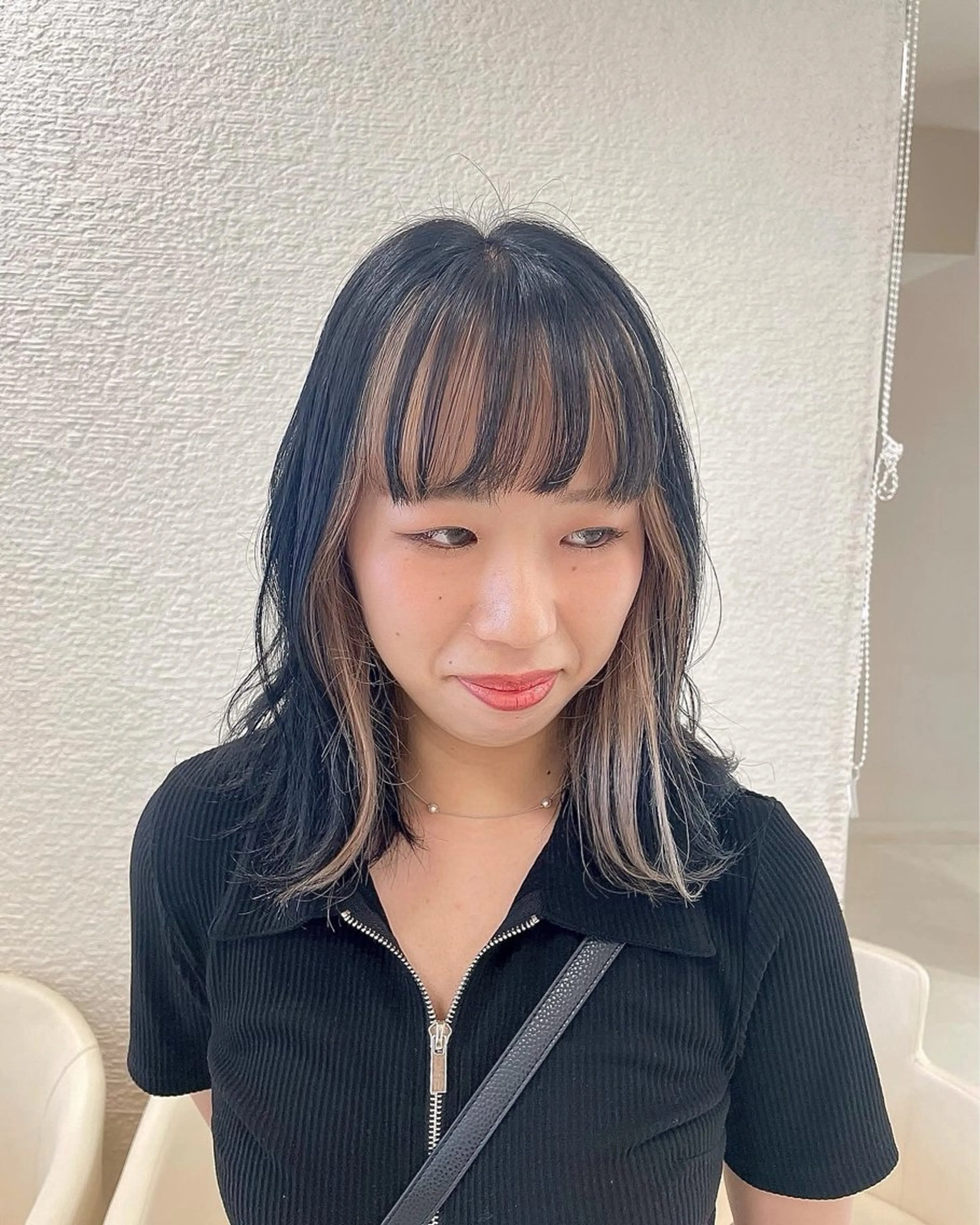 セミロング カラー 透明感ワンカラー🎀 レイヤー/AOのヘアスタイル