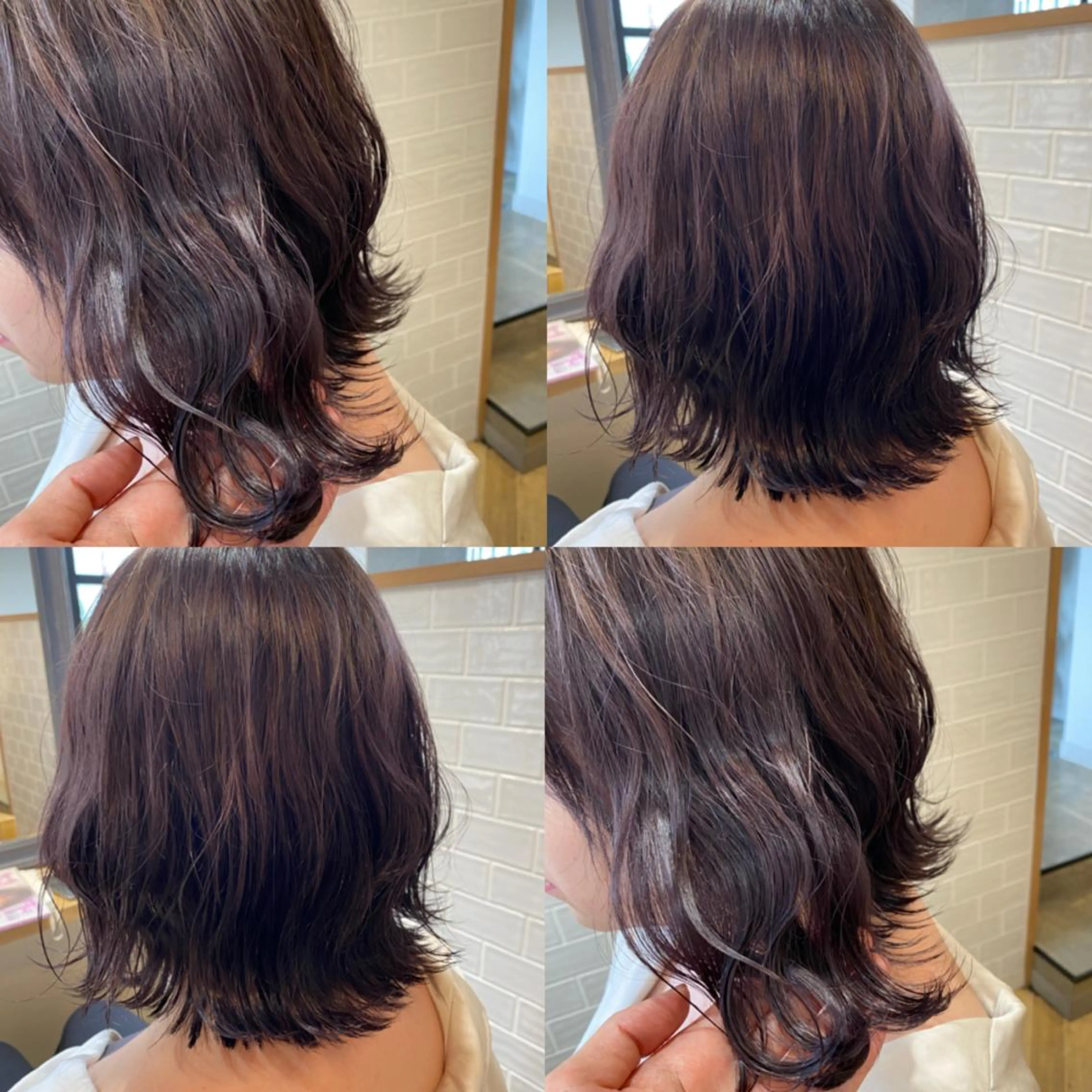 ミディアム カラー 艶カラー/韓国顔周り 🎀mamiのヘアスタイル