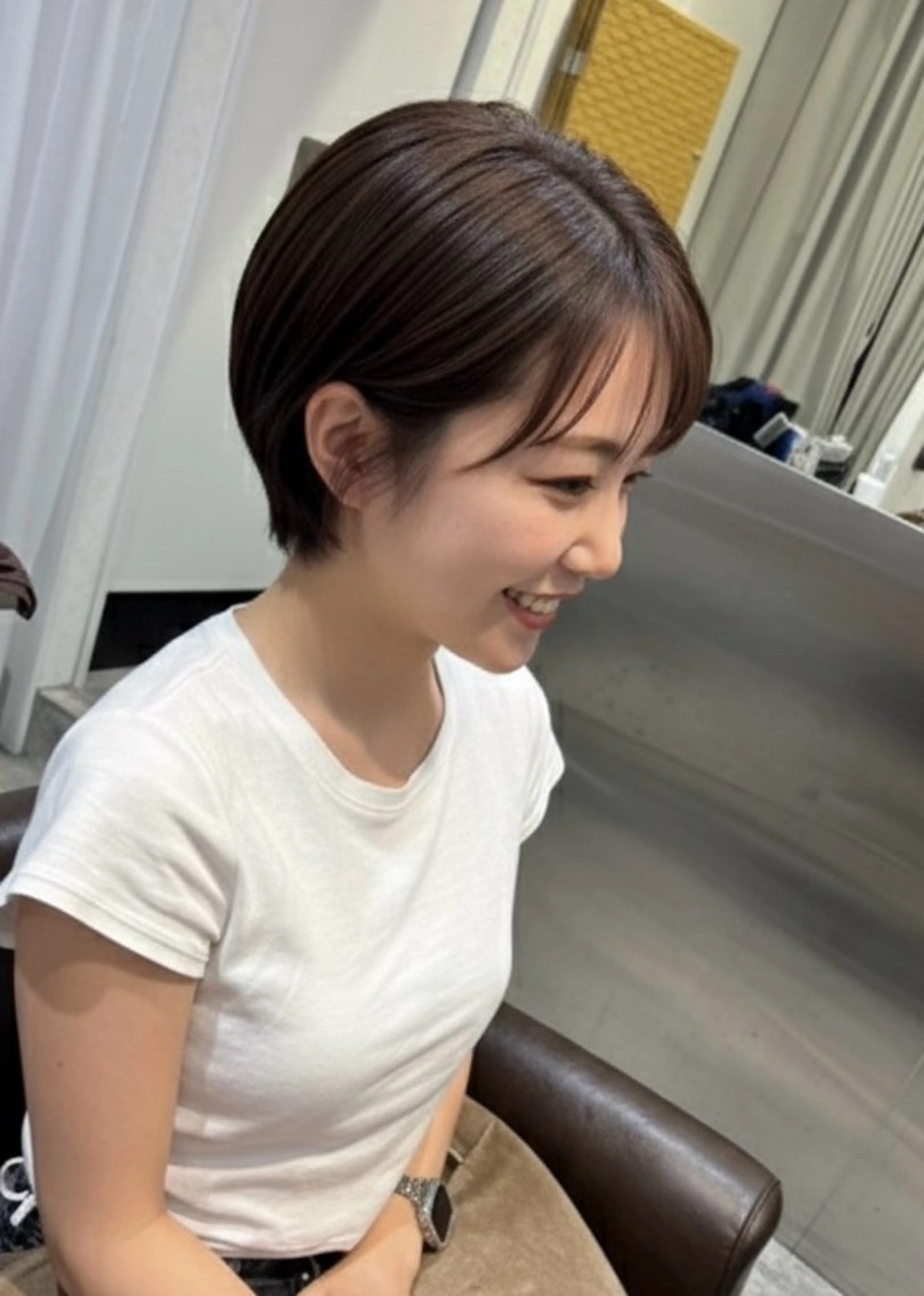 ショート 似合わせカット 透明感カラー/中野のヘアスタイル