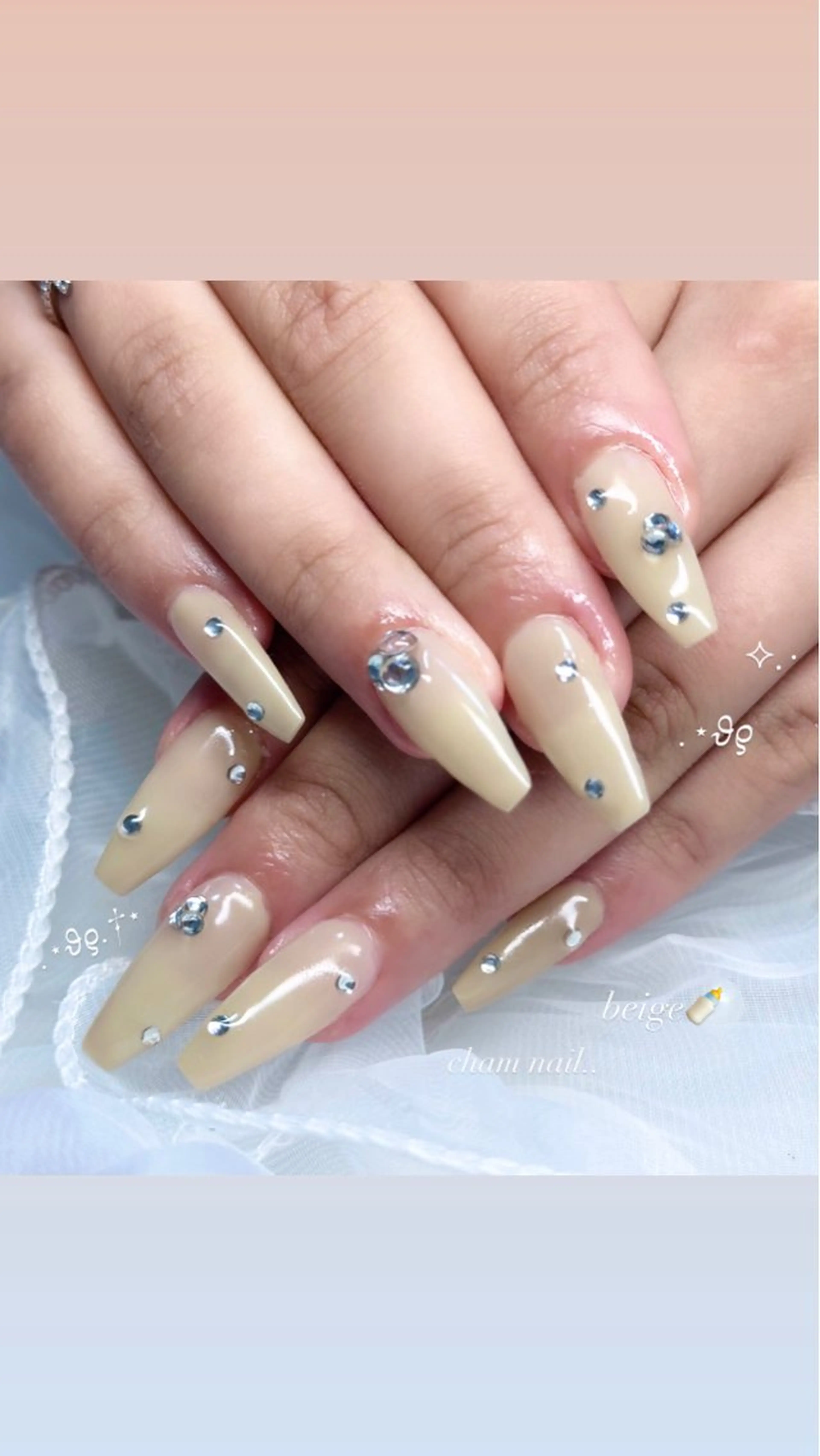 ネイル ワンカラーネイル ハンドネイル Cham Haruneのネイルデザイン