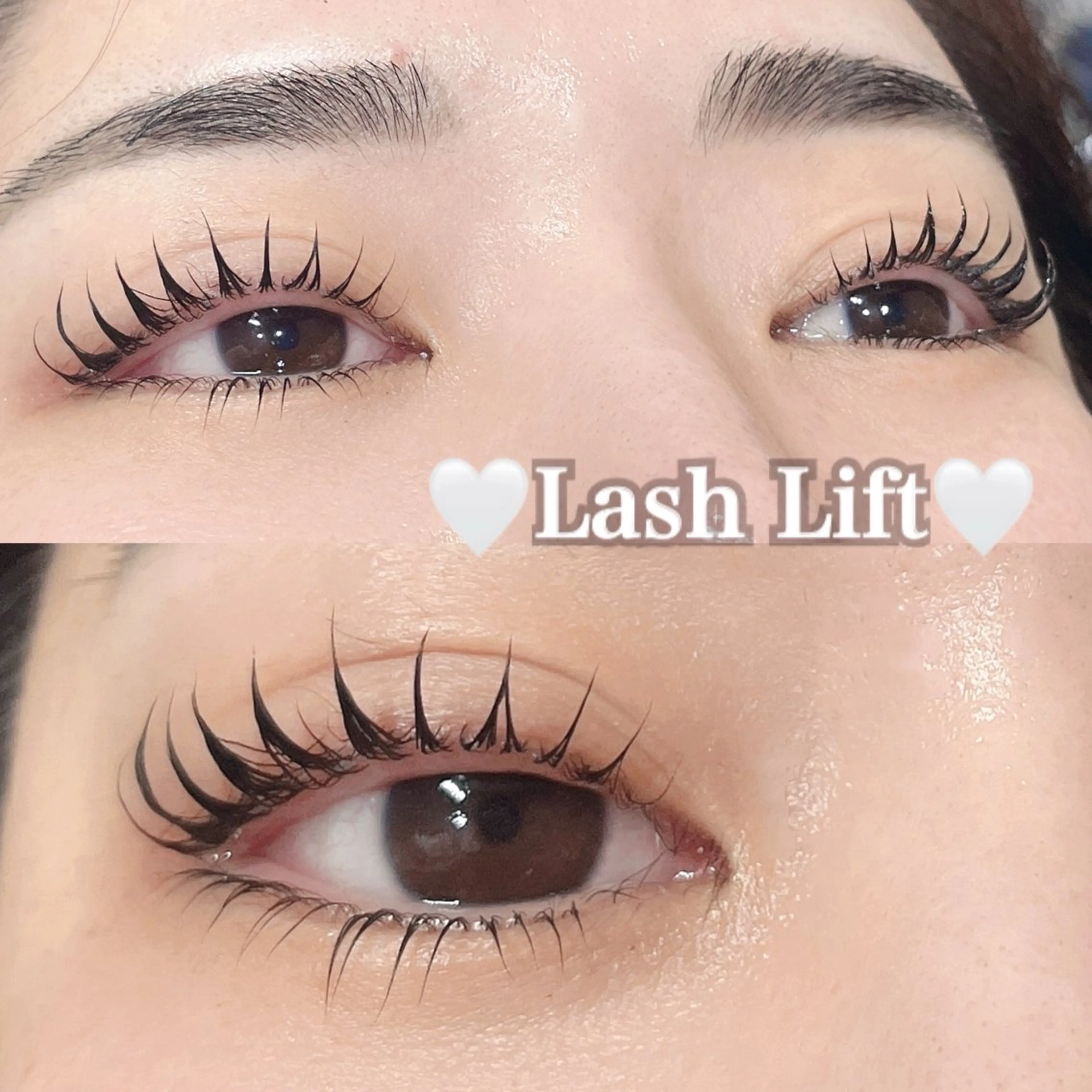 マツエク・マツパ フラットラッシュ 韓国風マツエク パリジェンヌラッシュリフト 下まつげエクステ 一重×まつ毛パーマ マツパ Rairia momoka🎀✨のマツエク・マツパデザイン