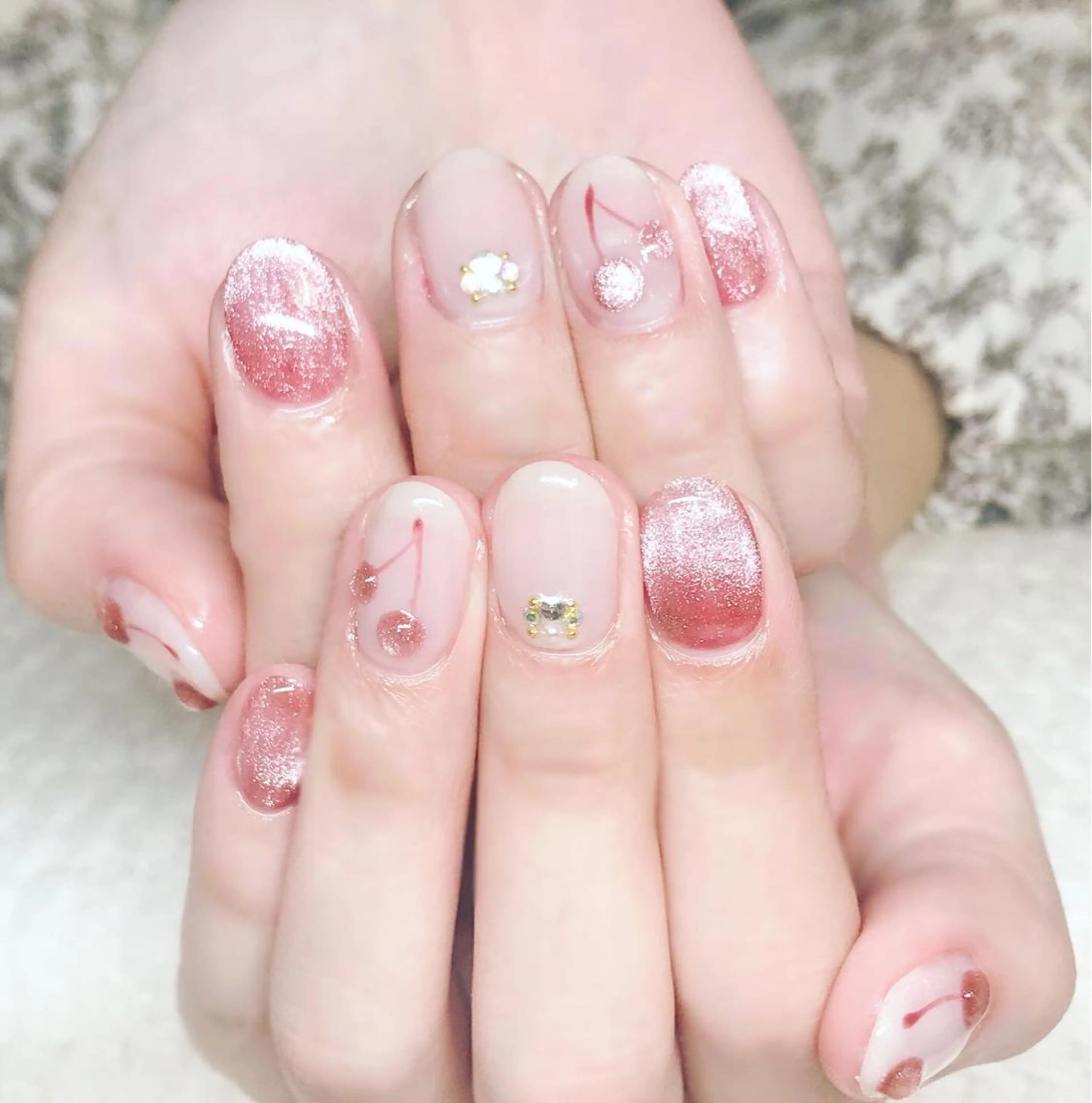 ネイル マグネットネイル 春ネイル Nyanco Nailのネイルデザイン