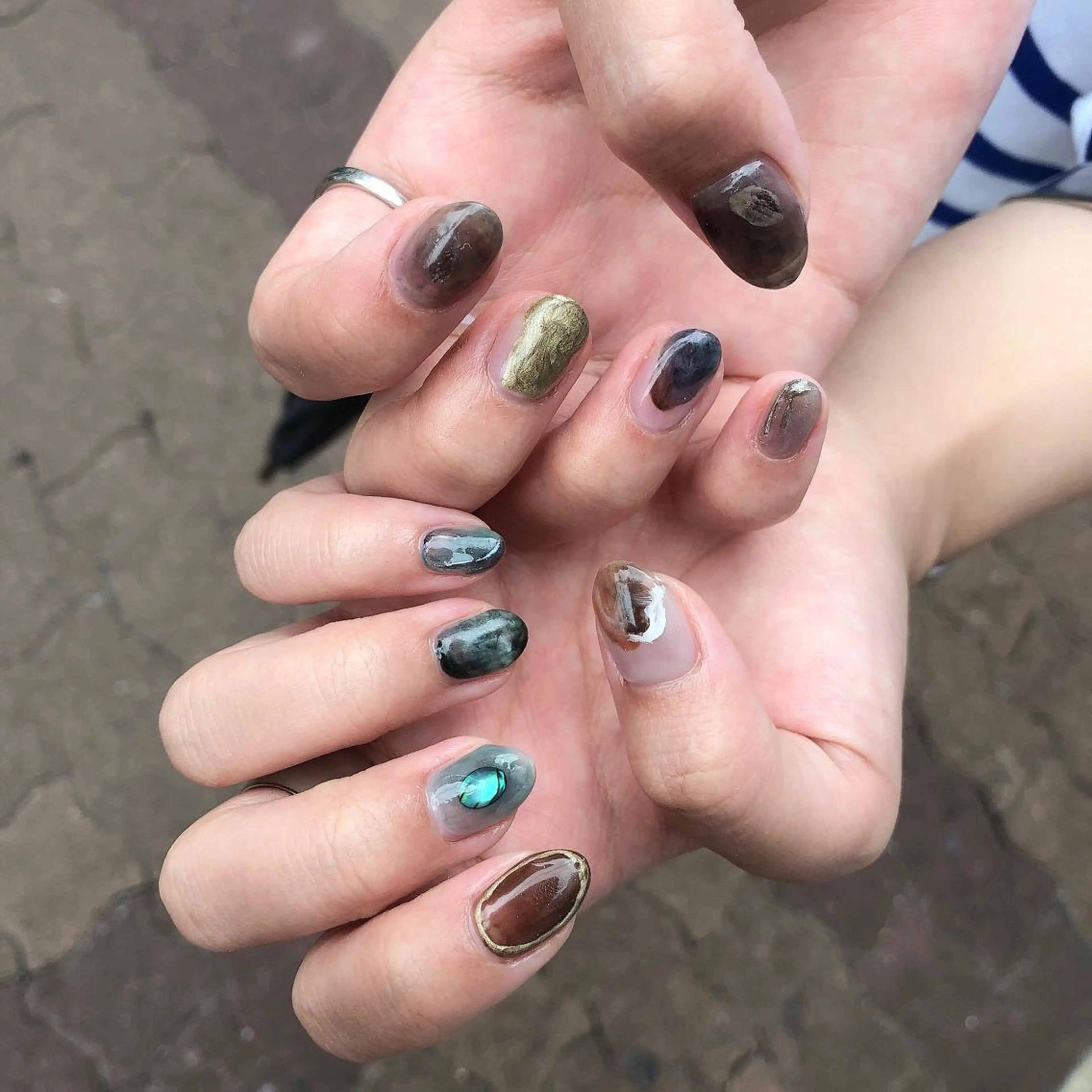 ロング カラー ヘアアレンジ キッズ ネイル マツエク・マツパ 福田 加奈のネイルデザイン