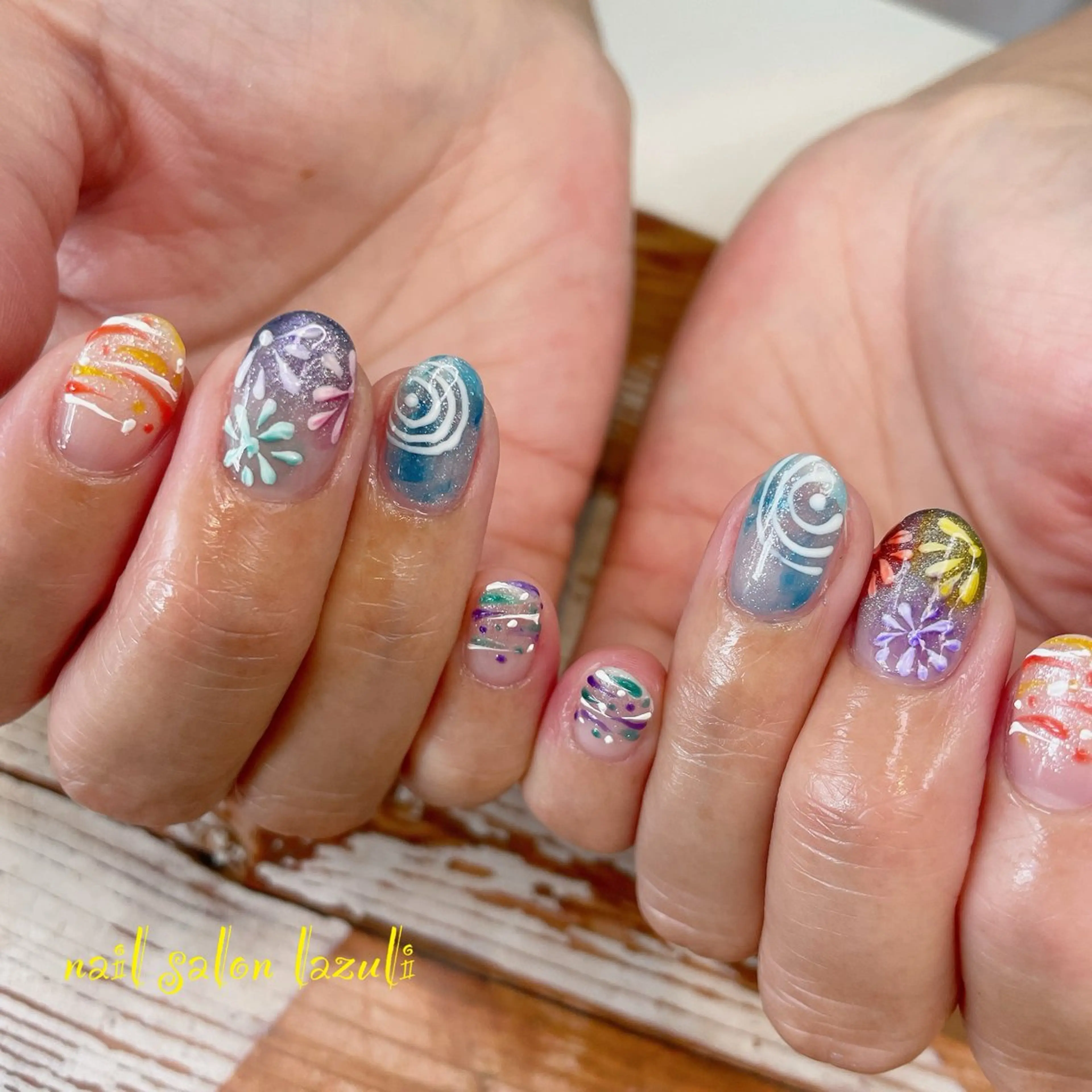 ネイル ハンドネイル nail salon lazuliのネイルデザイン