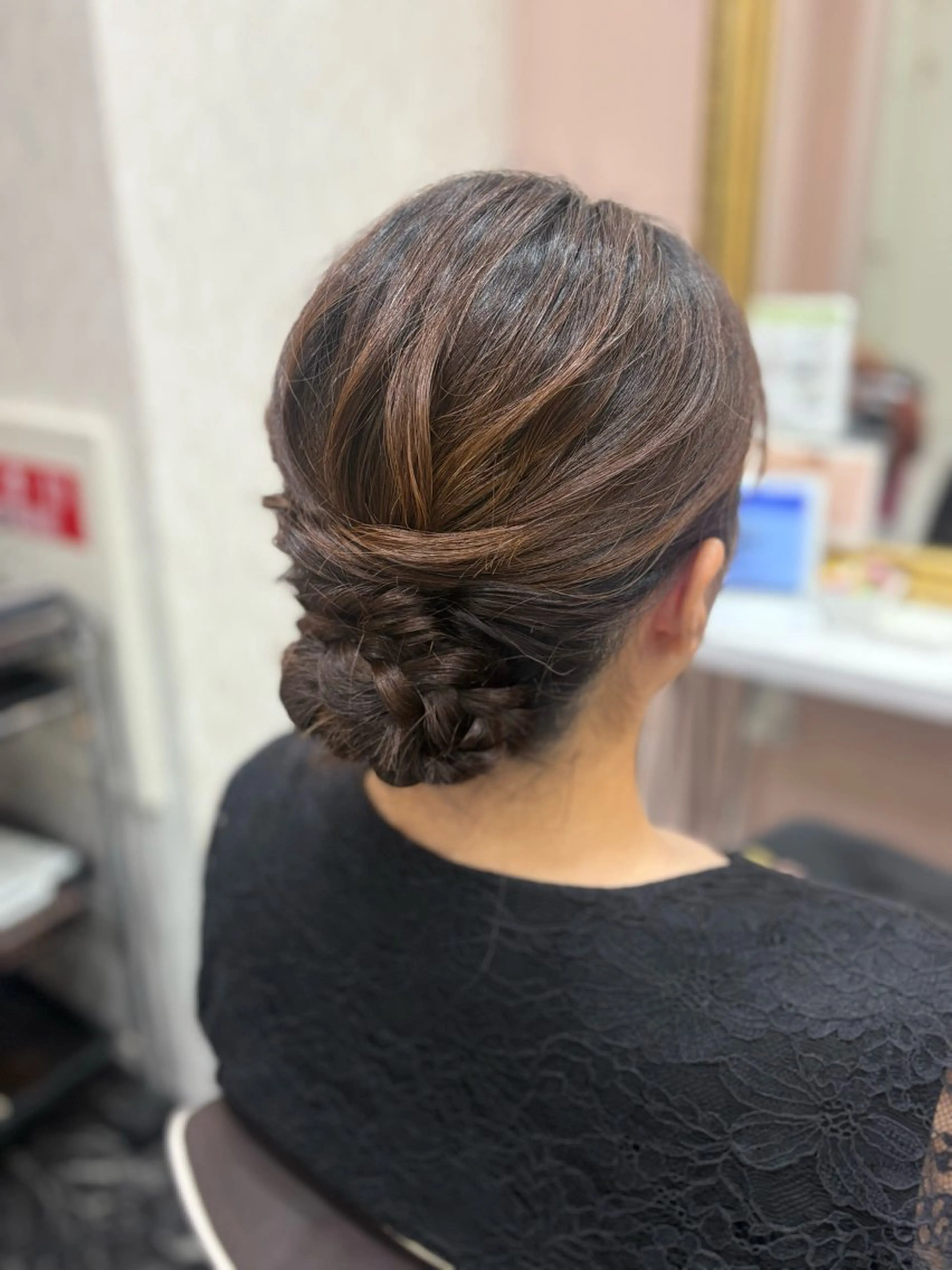 ロング ヘアセット 暗髪艶カラー/ 髪質改善TR/maiのヘアスタイル