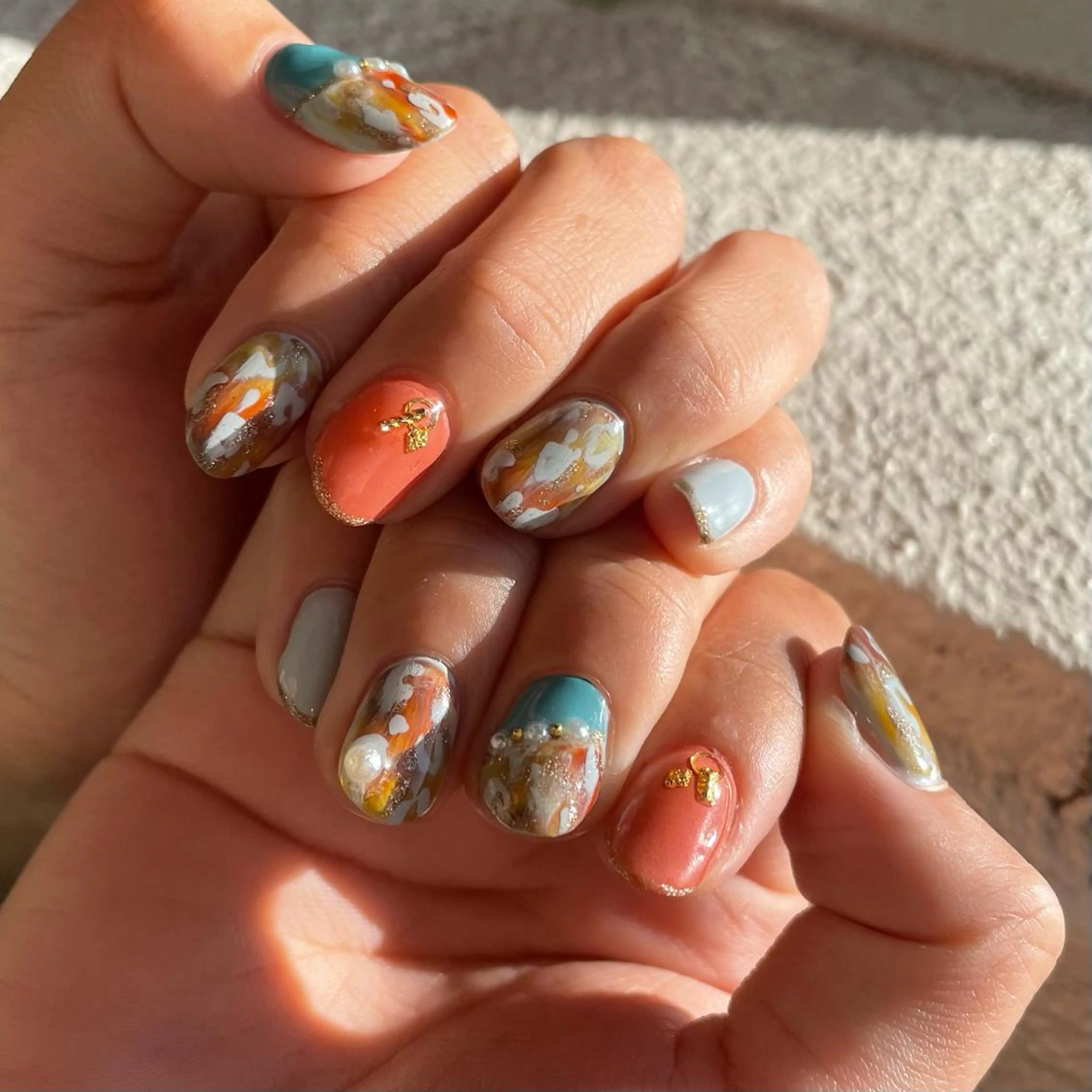 ネイル ニュアンスネイル 奥園 良恵のネイルデザイン