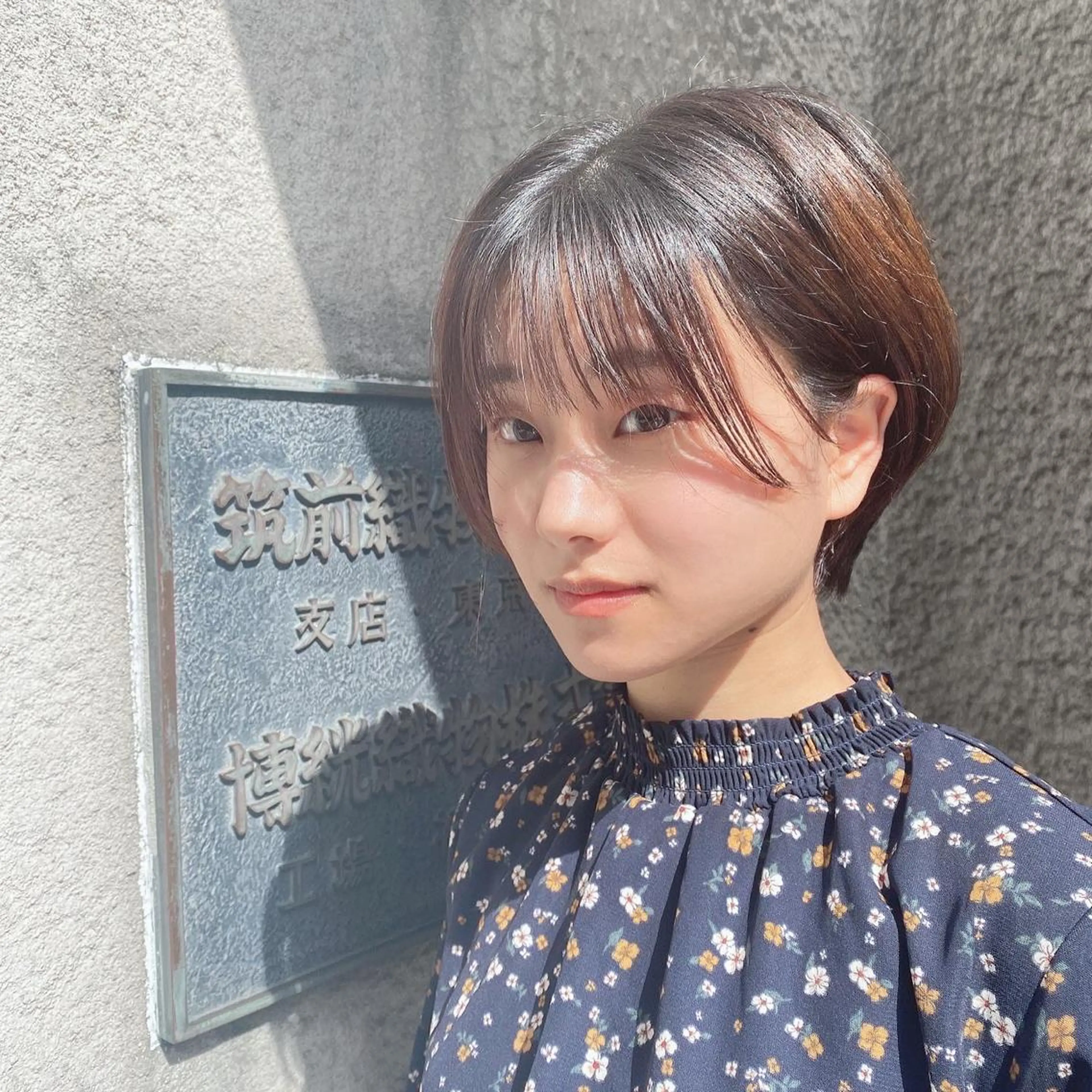 ショート ショートボブ ボブ 顔周りカット シースルーバング ショートヘア 木原良 (キハラ リョウ)のヘアスタイル